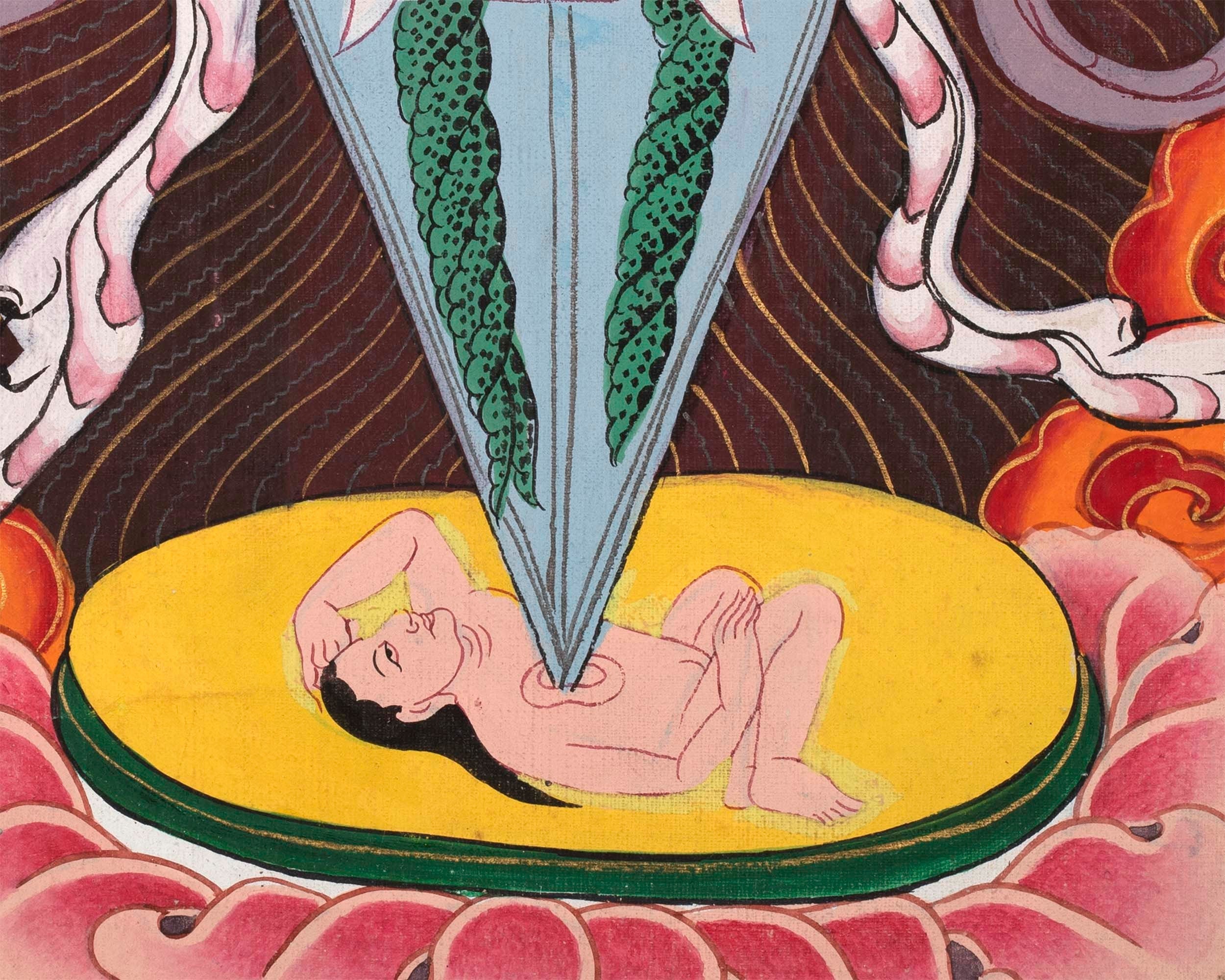 Garuda Thangka | Protective Wrathful Diety | Wall Decor