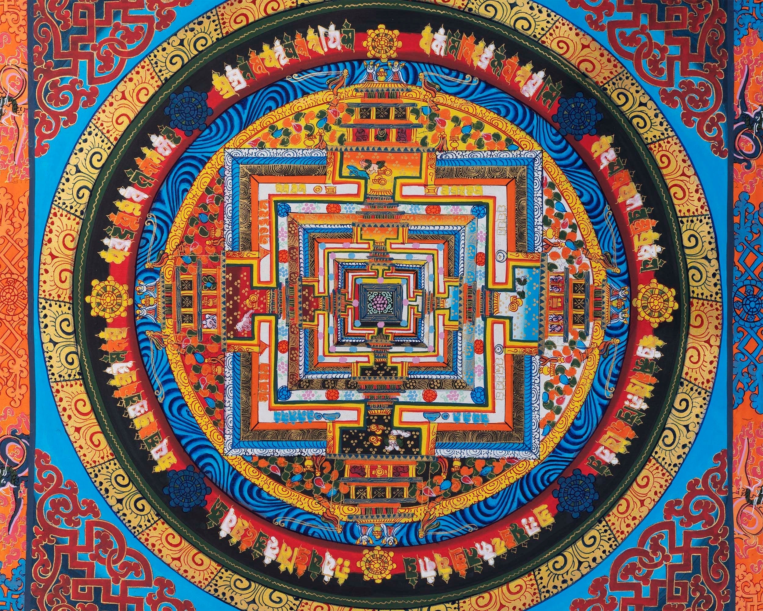 Fine Kalachakra Mandala | Art for Wealth And Success
