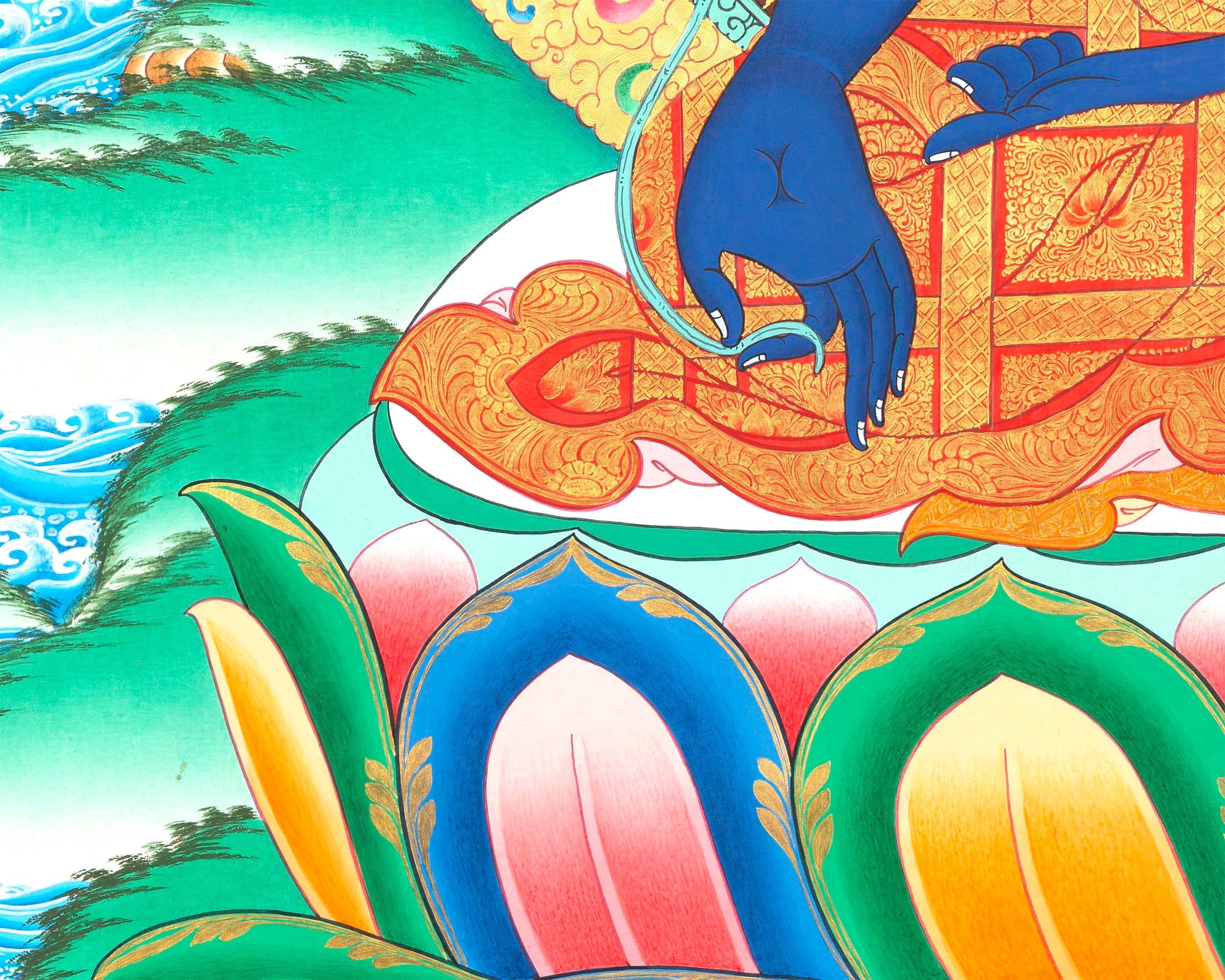 Medicine Buddha Thangka | Bhaisajyaguru Original Healing Art