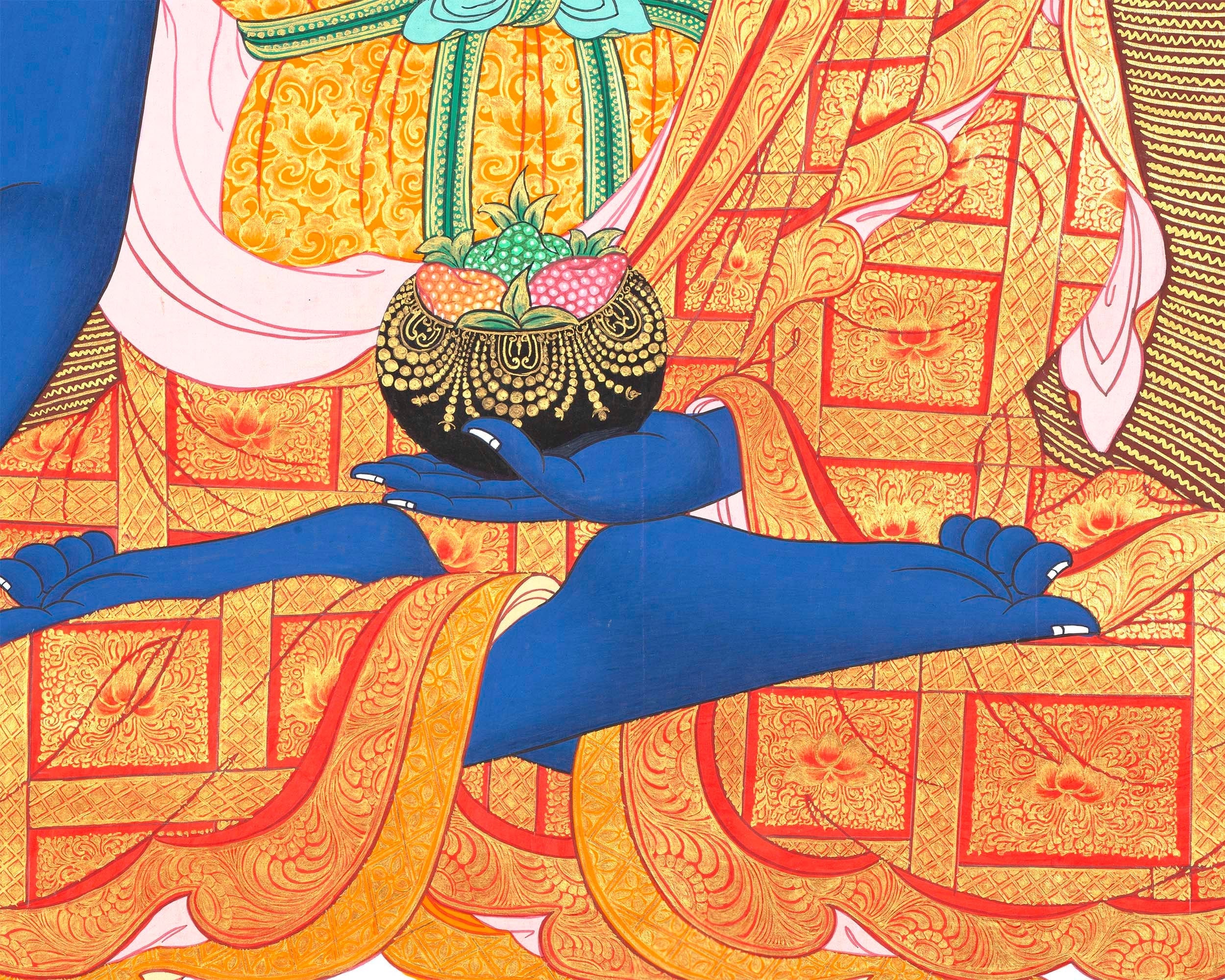 Medicine Buddha Thangka | Bhaisajyaguru Original Healing Art