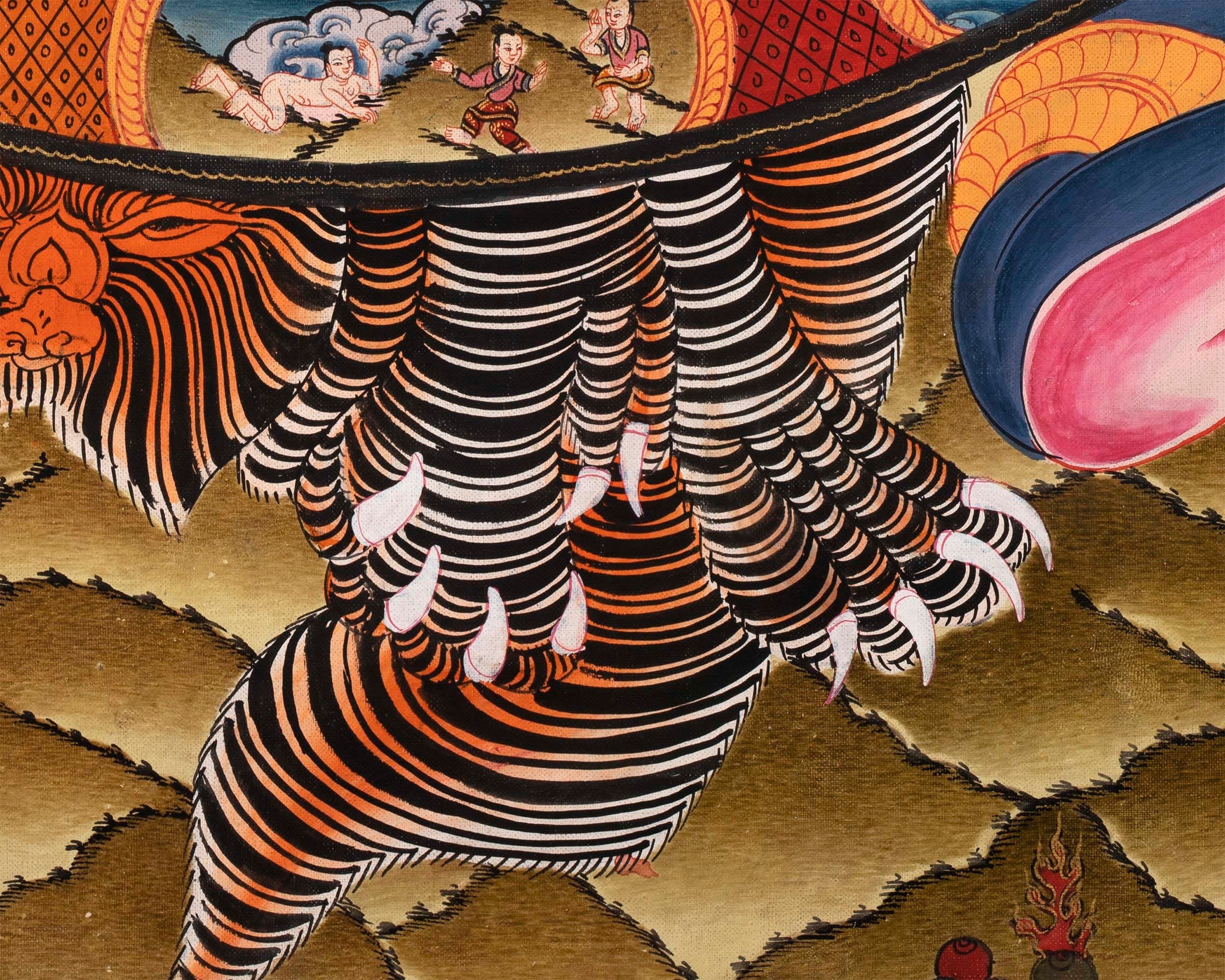 Wheel Of Life Thangka | Hand Painted Thangka for Yoga And Meditation