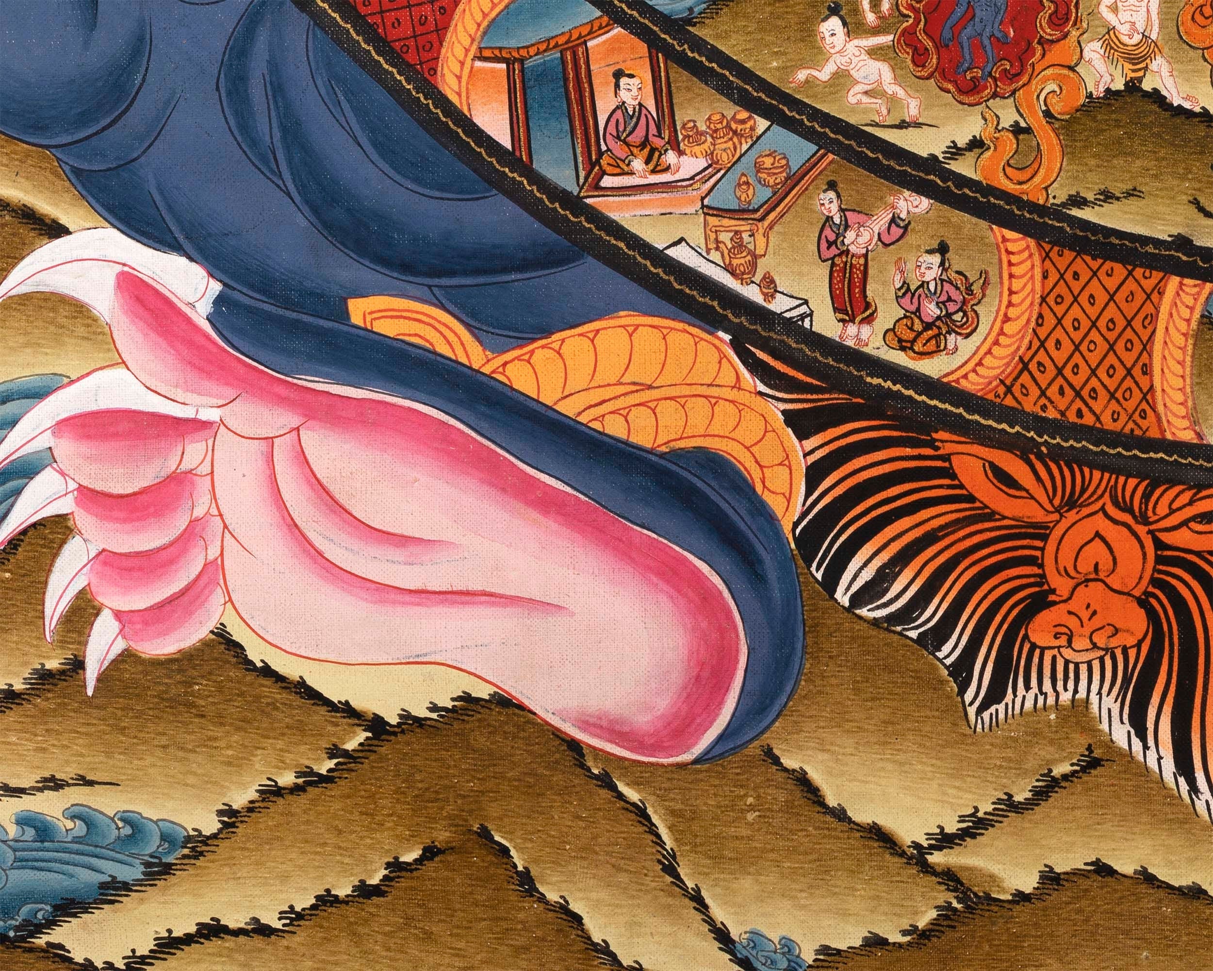 Wheel Of Life Thangka | Hand Painted Thangka for Yoga And Meditation