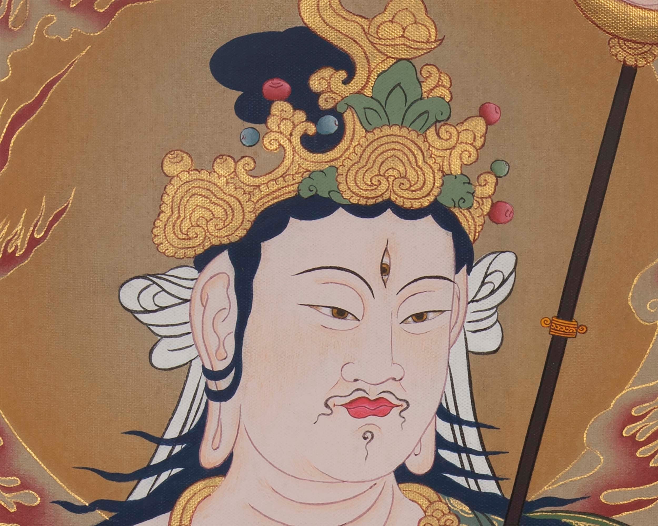 Death Japanese Deity Original Handpainted Thangka | Thangka Art