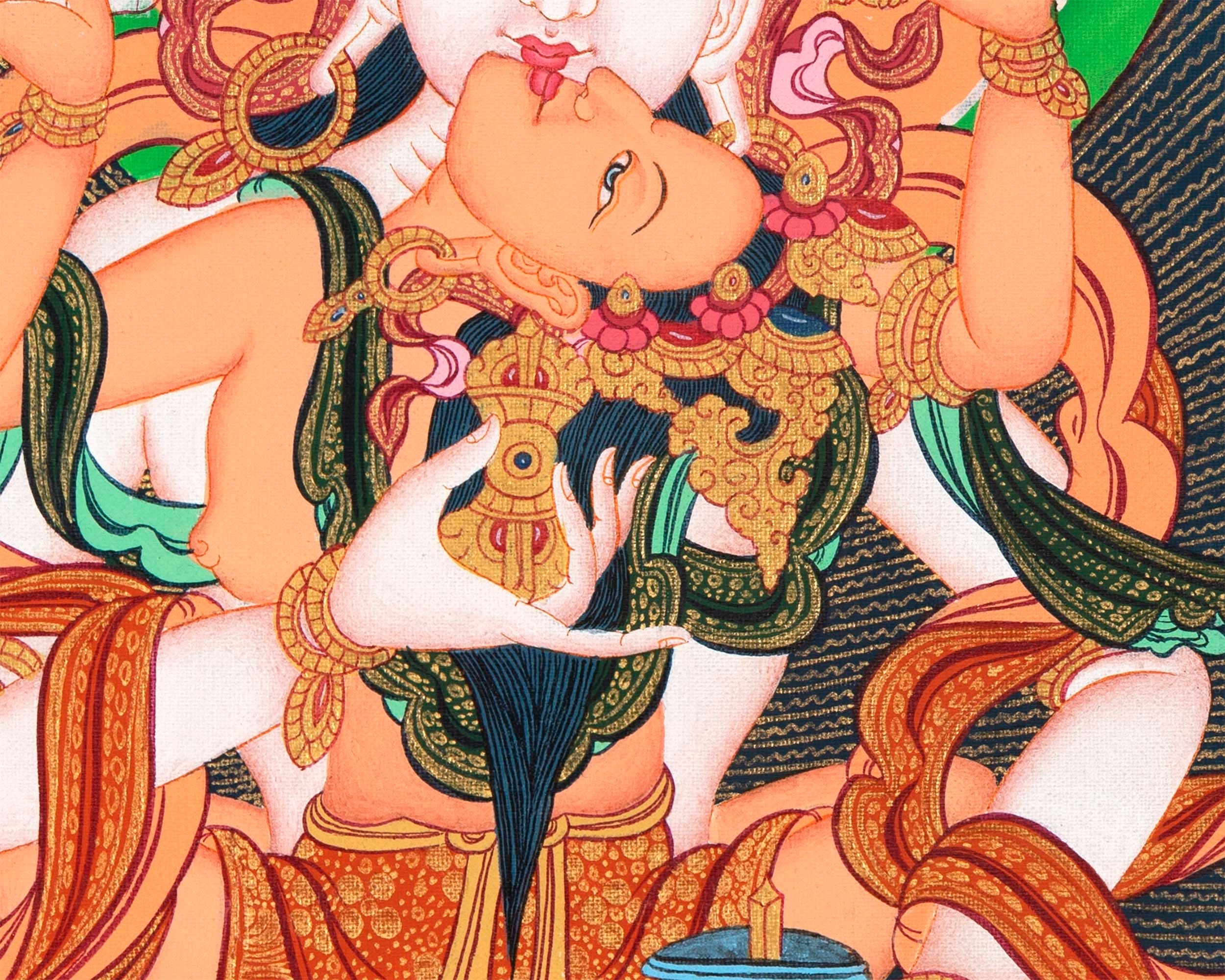 Vajrasattva Shakti | High Quality Art on Cotton Canvas
