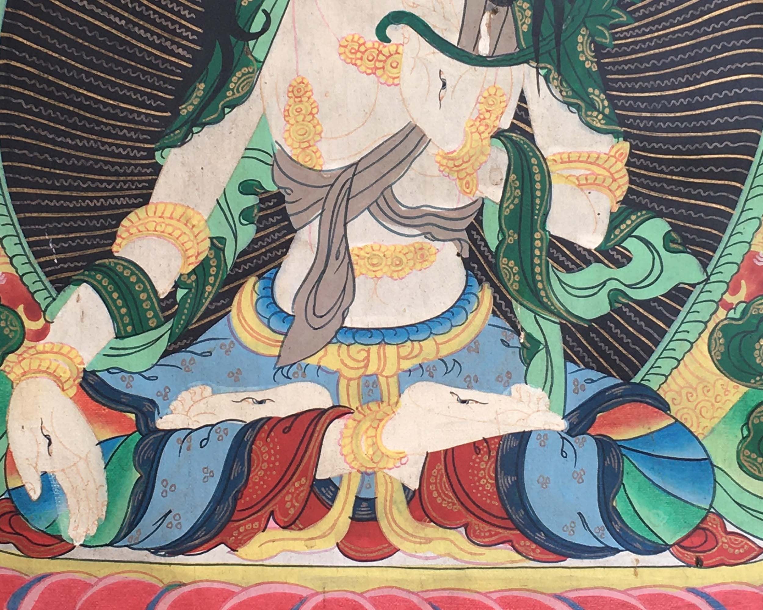 Spiritual White Tara | Wall Hanging Painting And Decoration