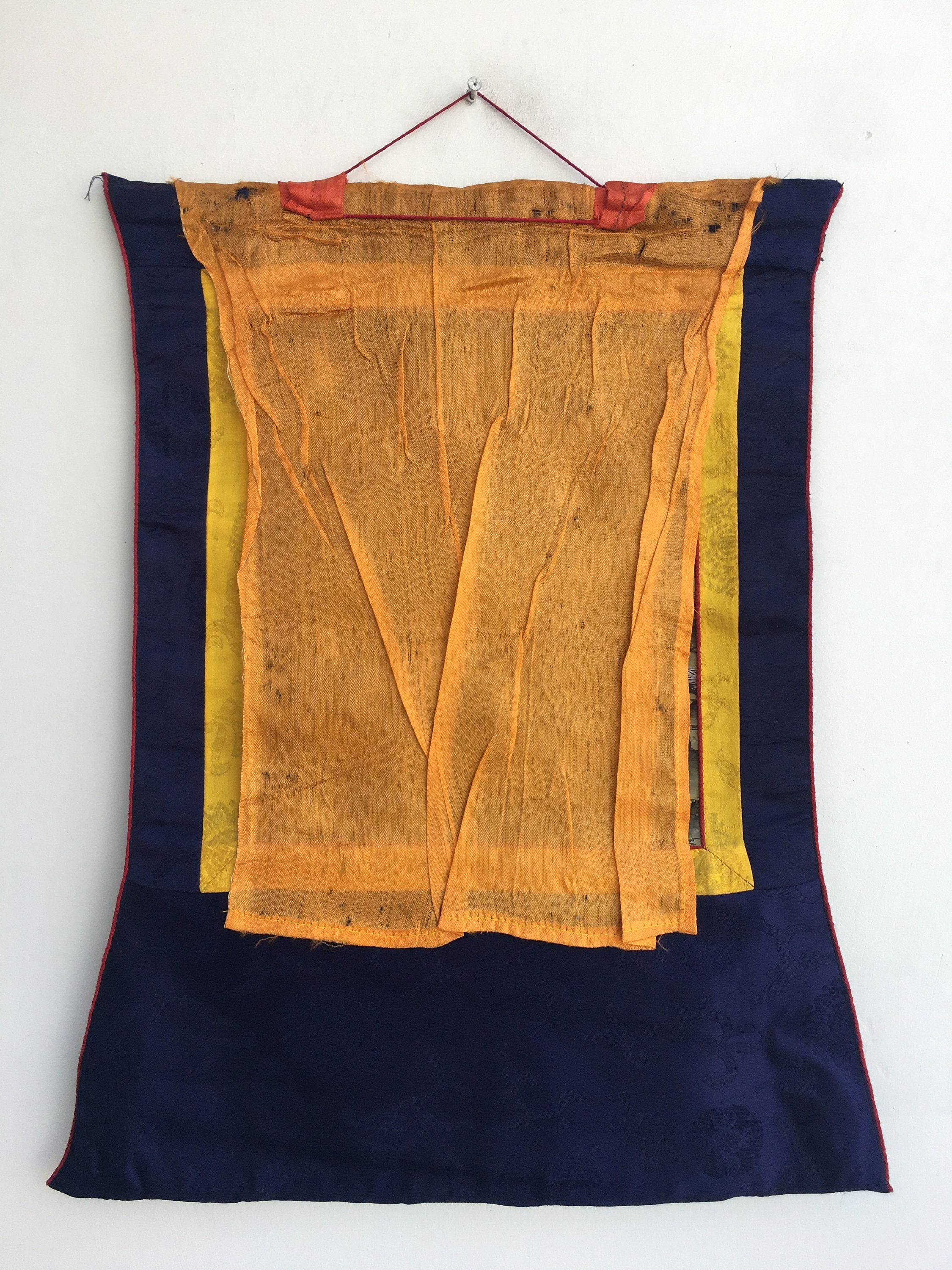 Buddhist Bhavachakra Thangka | Brocade Mounted Thangka | Wall Hanging Decoration