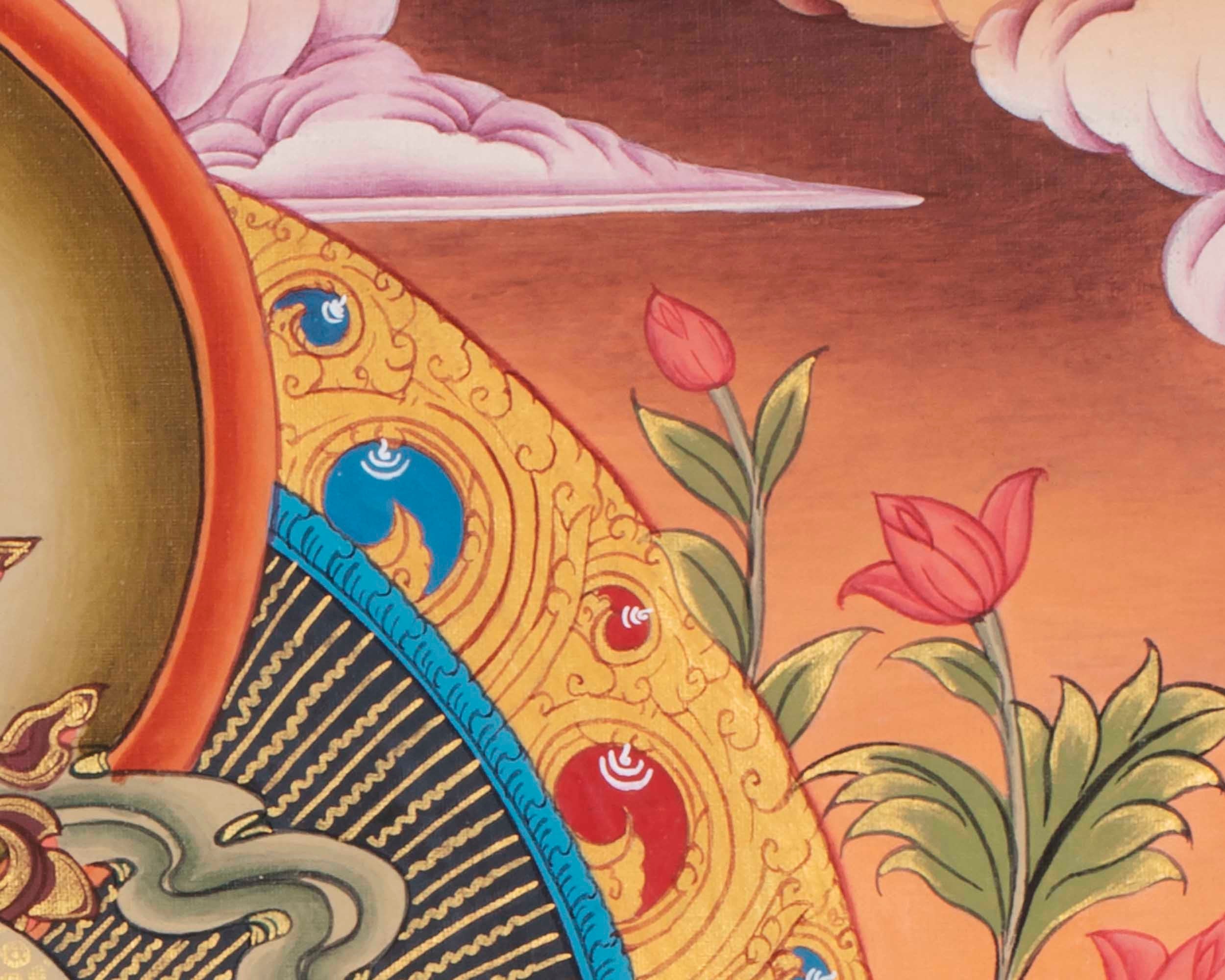 Hand Painted Vajrasattva Thangka | Original Dorje Sempa Wall Painting