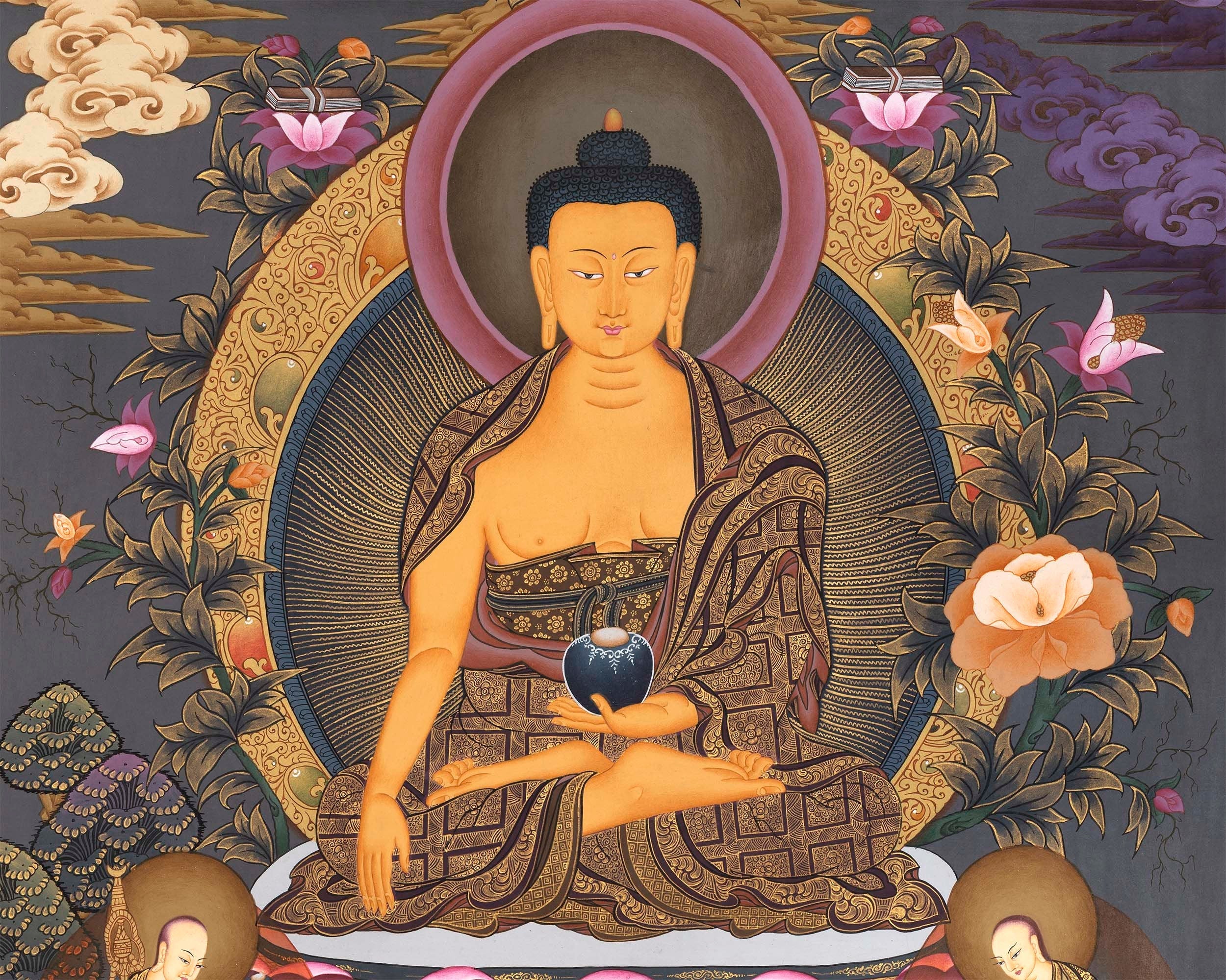 Shakyamuni Handmade Thangka | Art For Peace