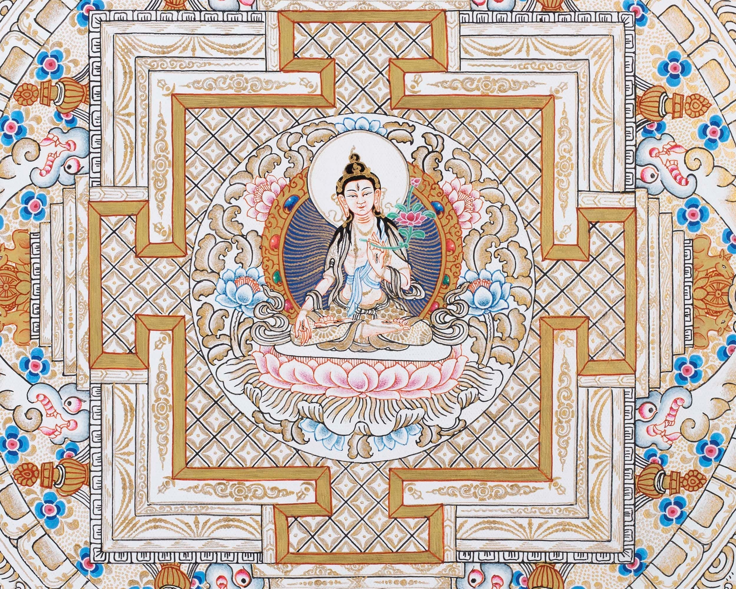 White Tara | High Quality Thangka