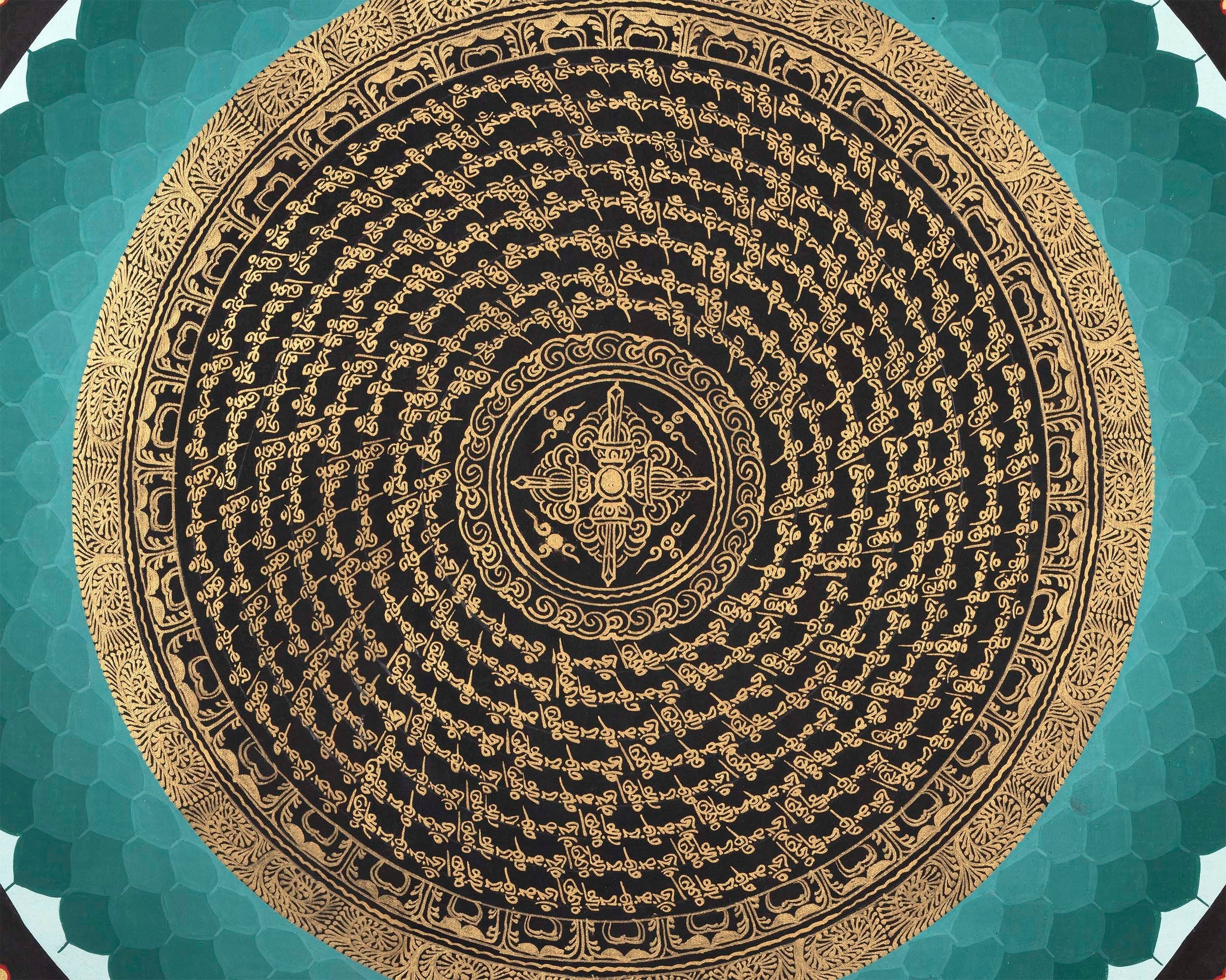 MANTRA MANDALA THANGKA | Tibetan Thangka