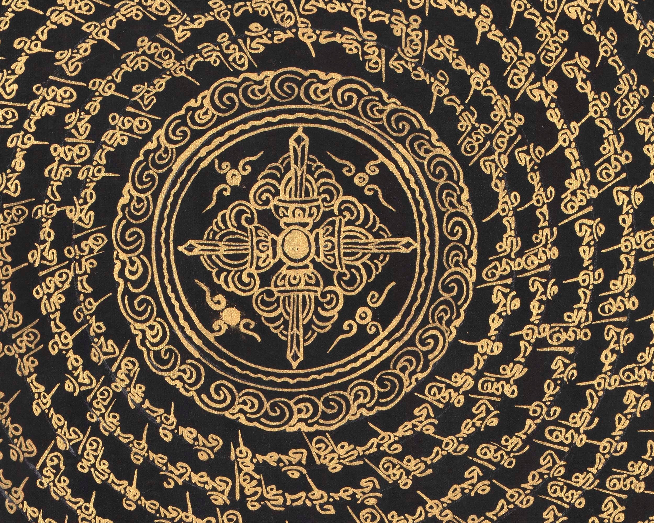 MANTRA MANDALA THANGKA | Tibetan Thangka