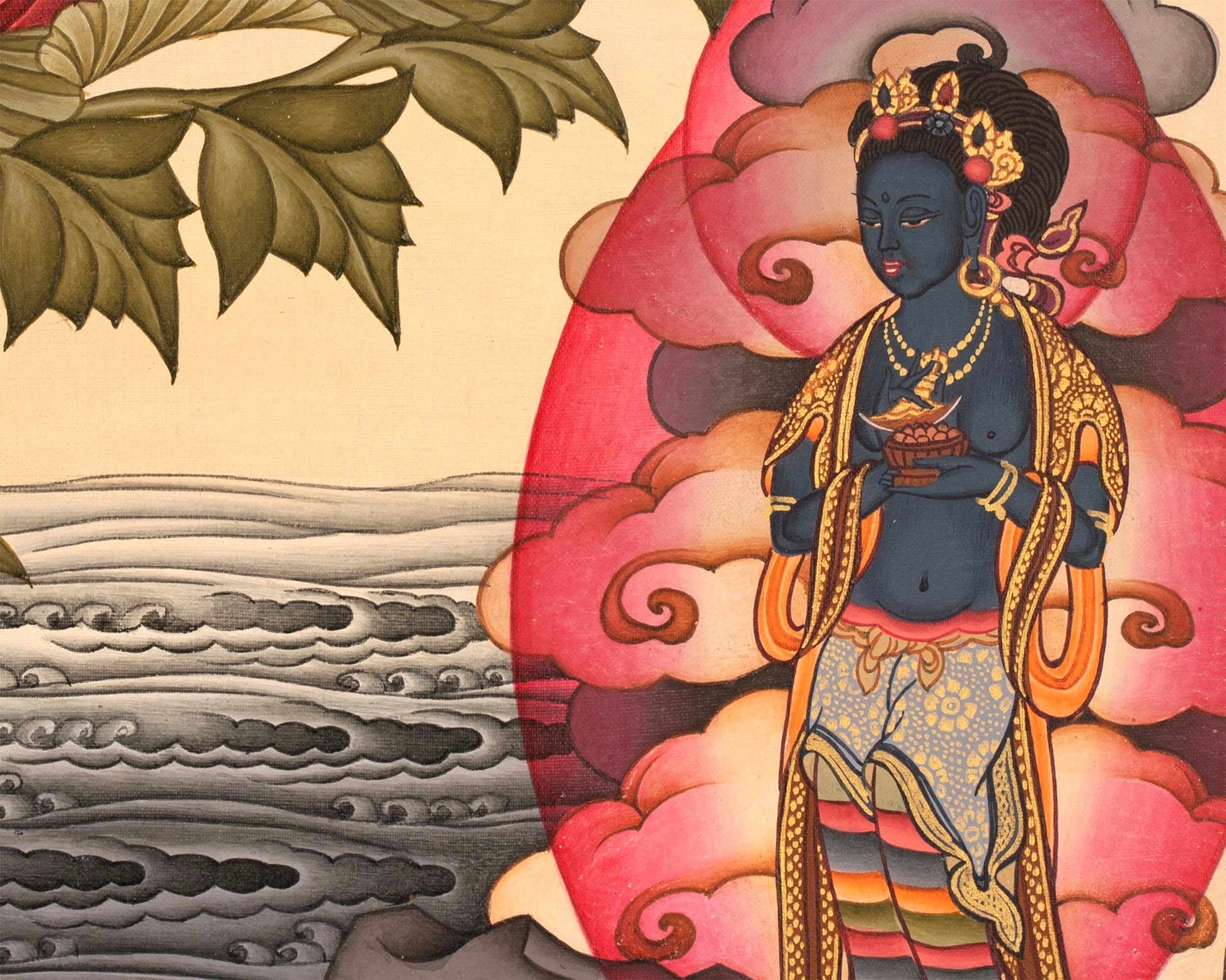 White Tara Goddess Thangka | Mindfulness Meditation