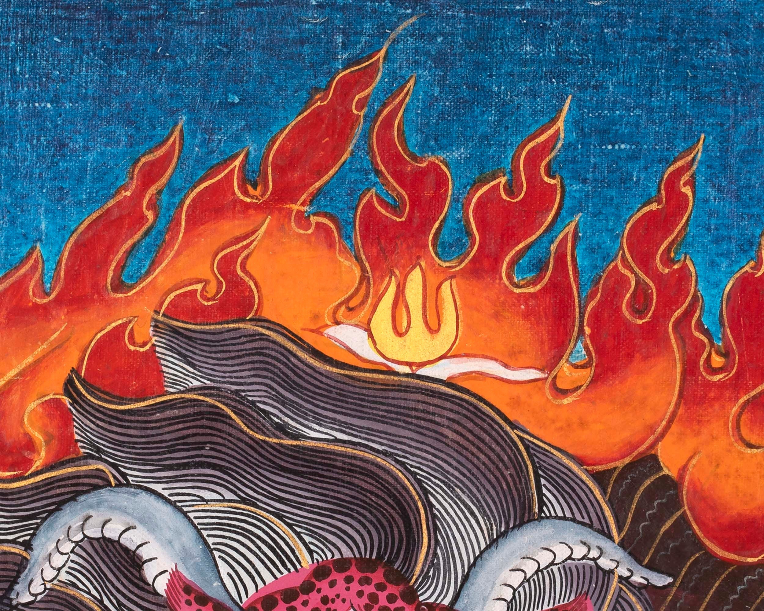 Garuda Thangka | Protective Wrathful Diety | Wall Decor