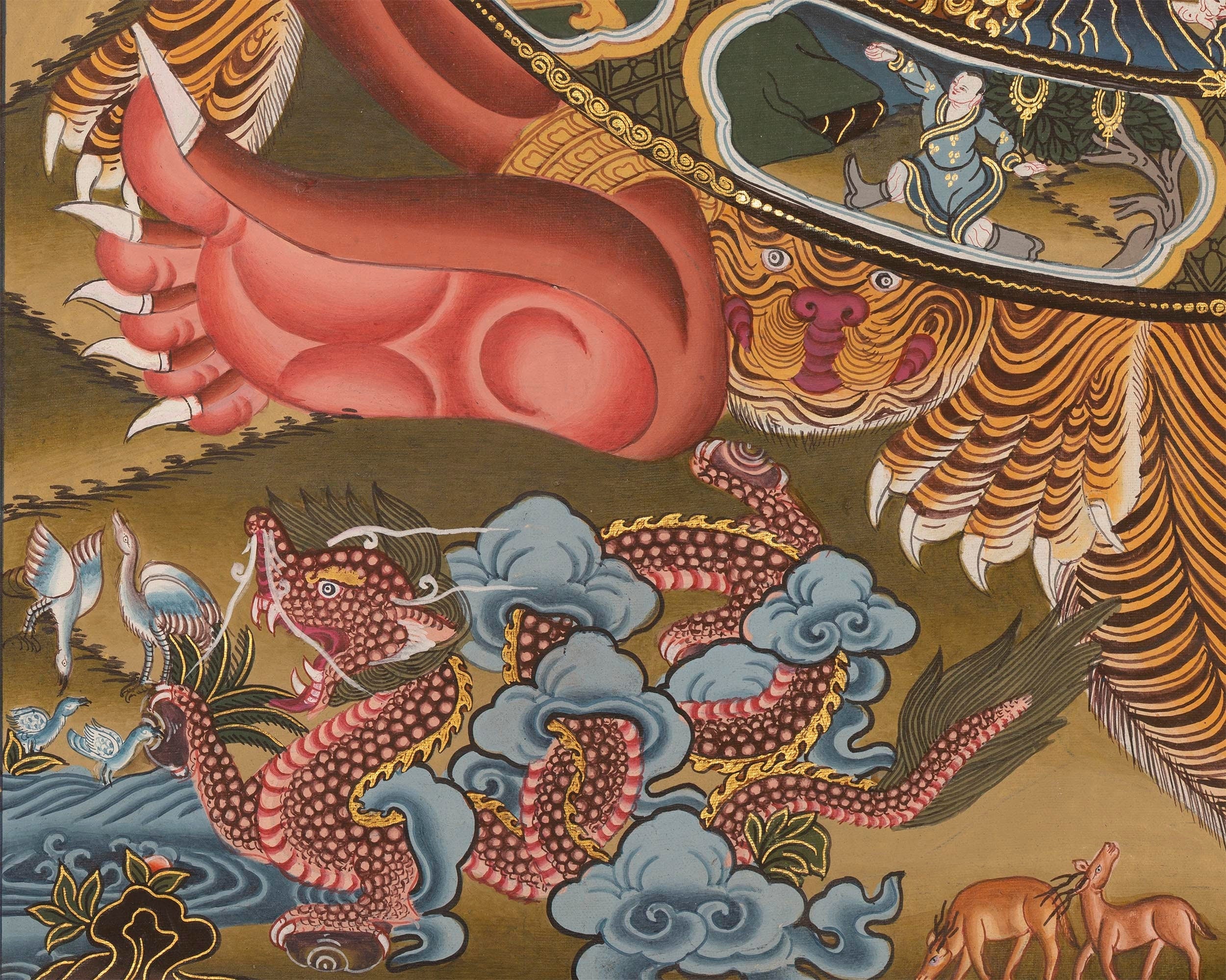 Buddhist Wheel Of Life | Bhavachakra Original Hand-Painted