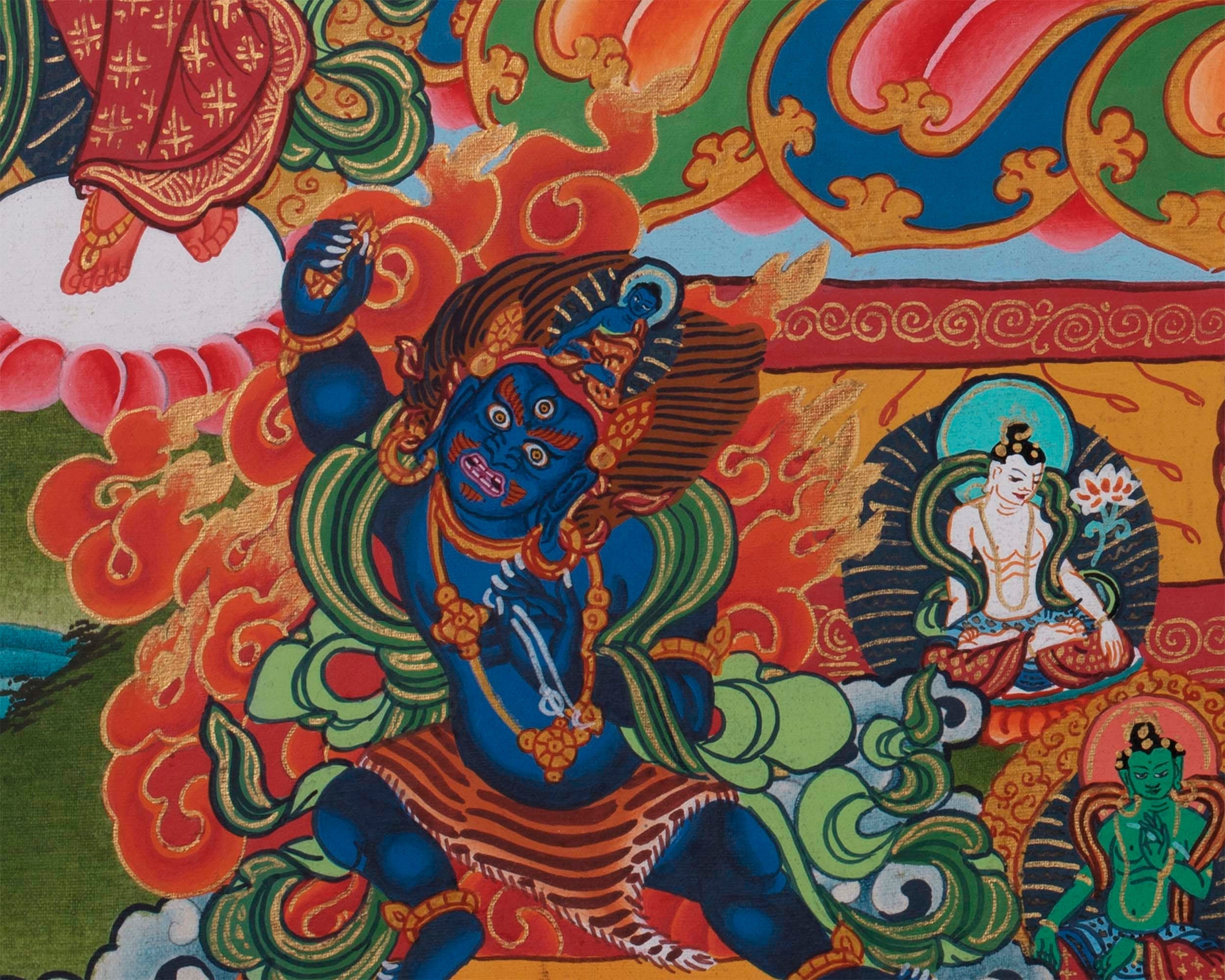 Gautama Buddha Thangka | Wall Decor | Tibetan Hand Painting