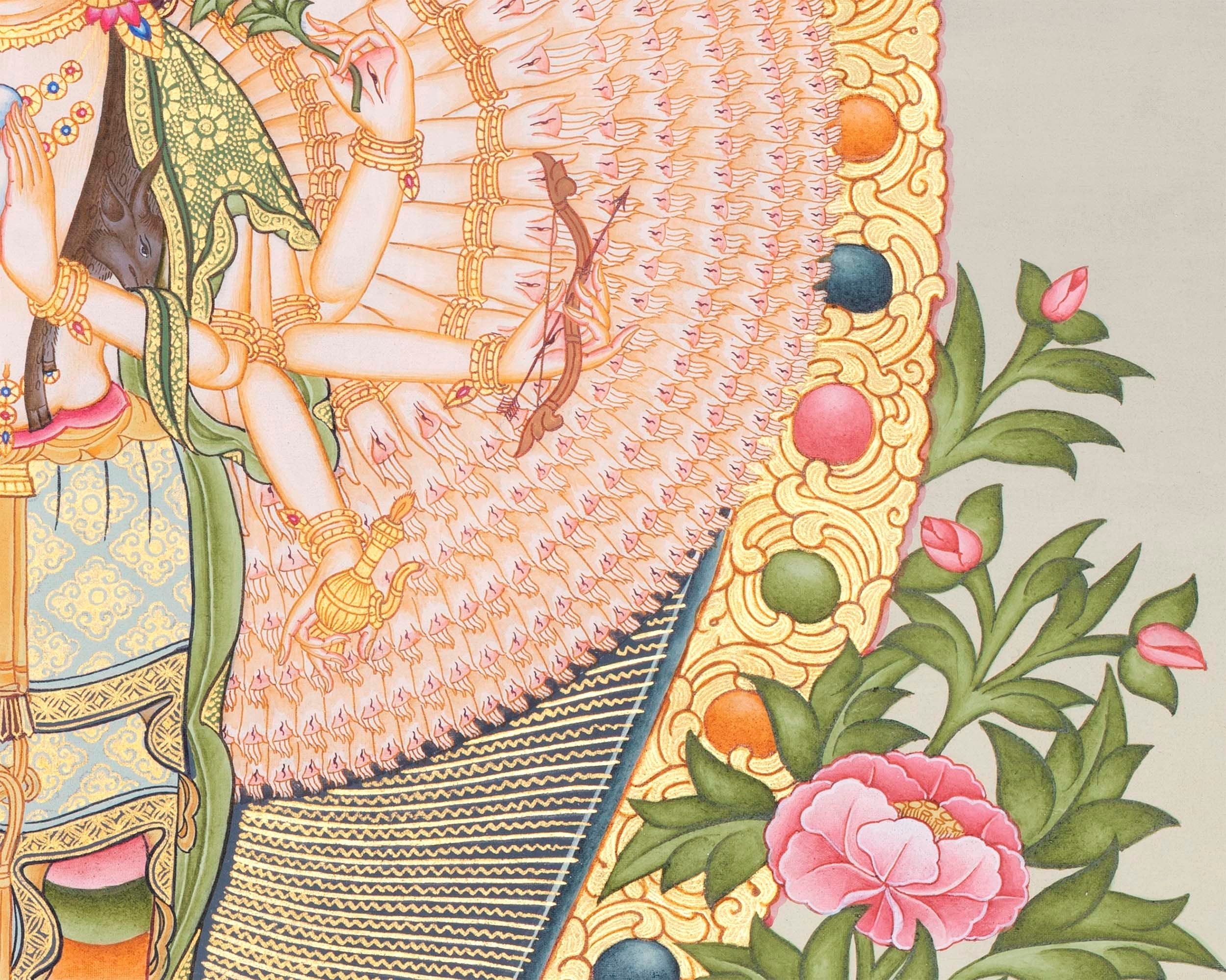 1,000 Armed Chenresig | Tibetan Hand Painting