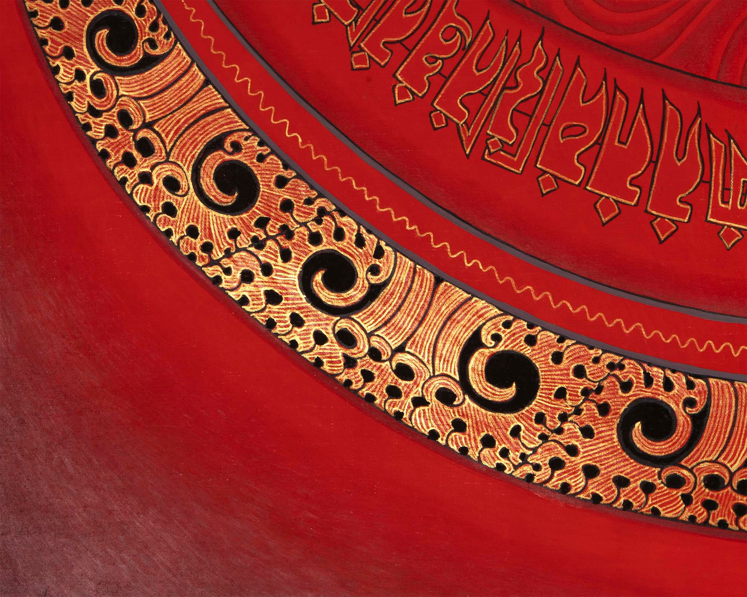 Golden Kalachakra Mandala | Original Hand-made Wheel of Time