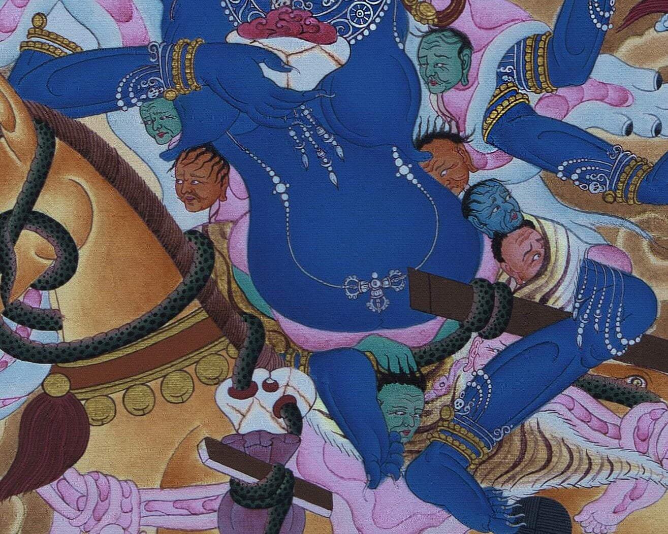 Mahakali Thangka | Palden Lhamo | Hand Painted Tibetan Buddhist Art