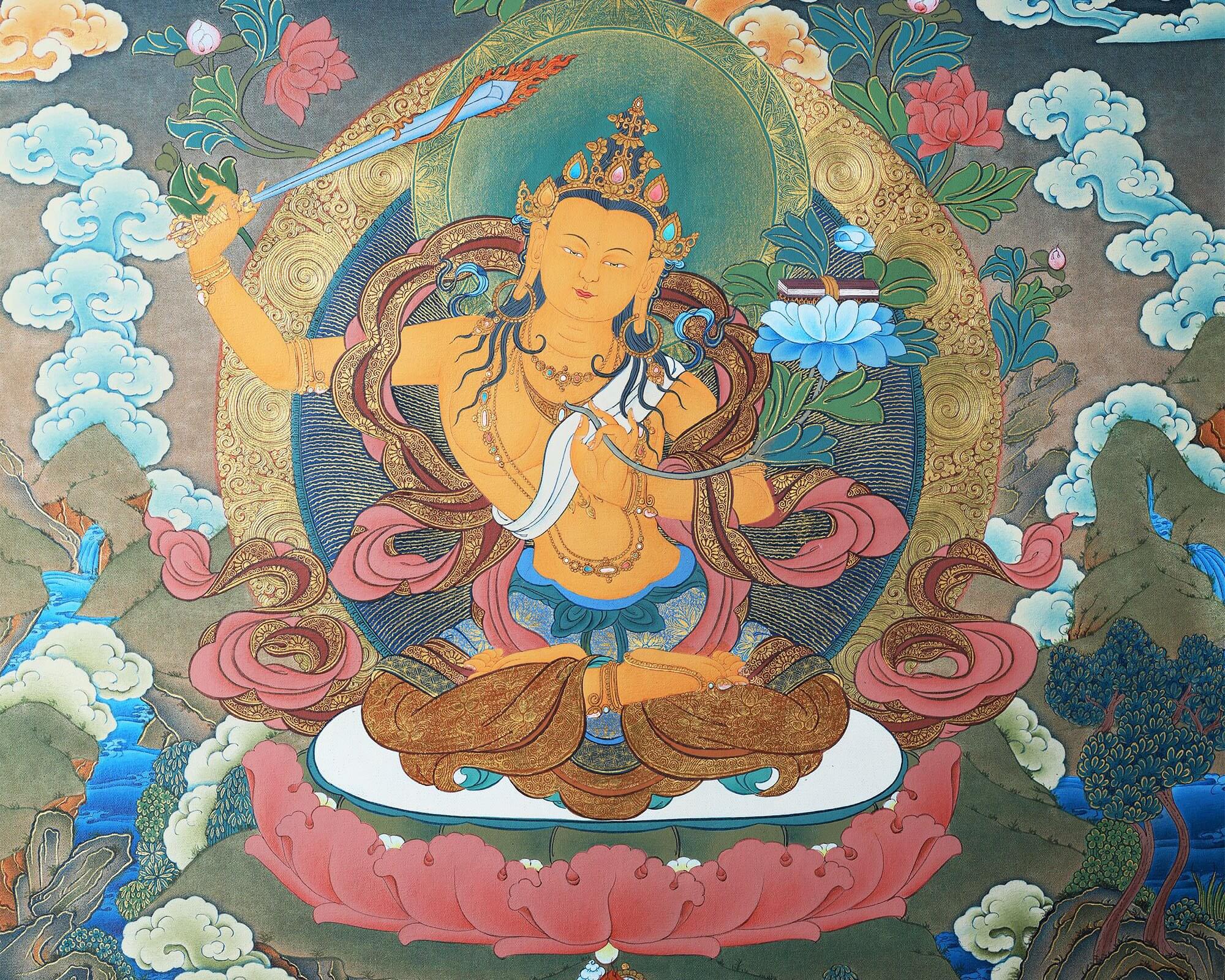 manjushri thangka
