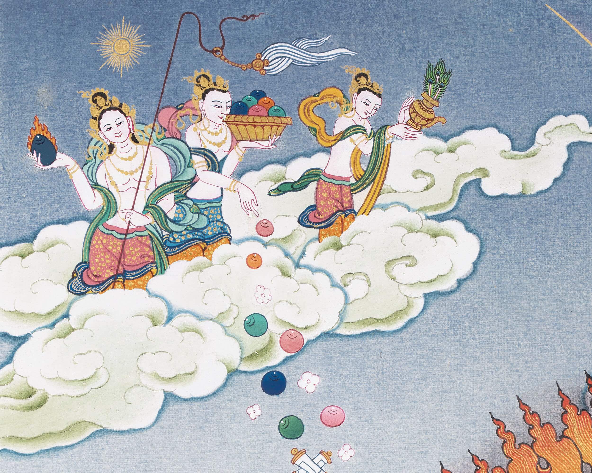 White Mahakala Thangka, Hand Painted Tibetan thangka Painting