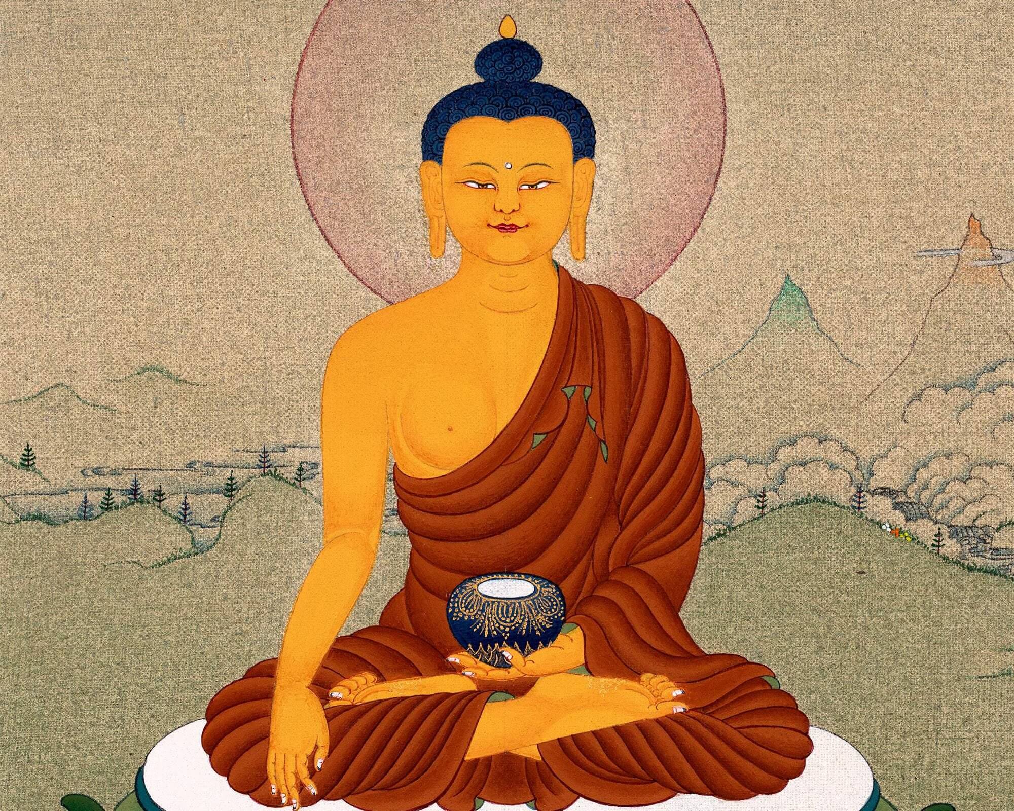 shakyamuni buddha thangka