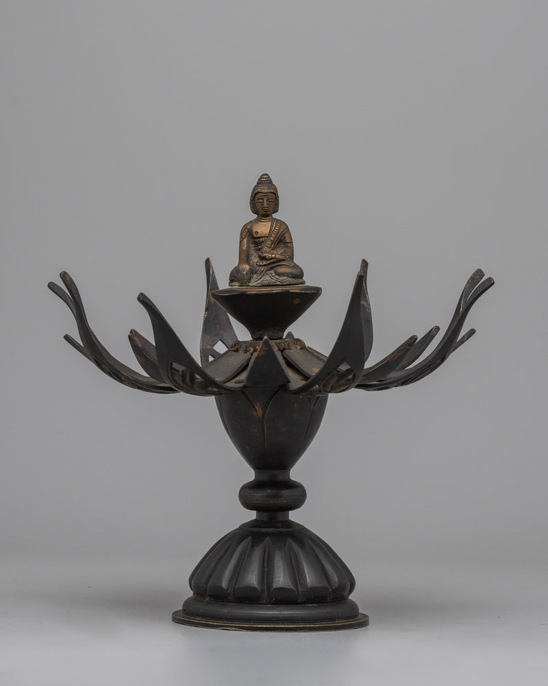 Buddha Copper Deity Lotus Mandala