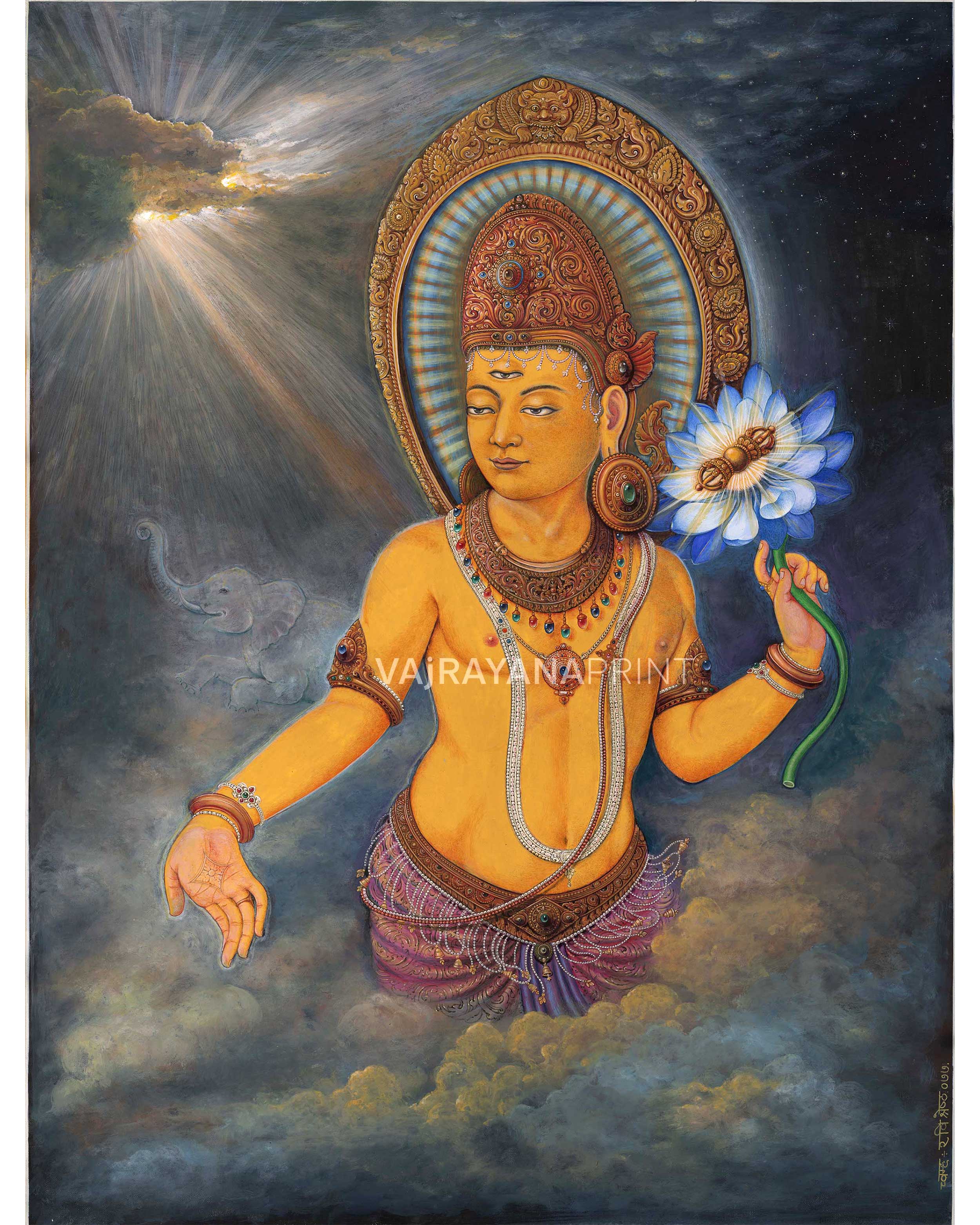 Ruler of Trayastrimma Lord Indra