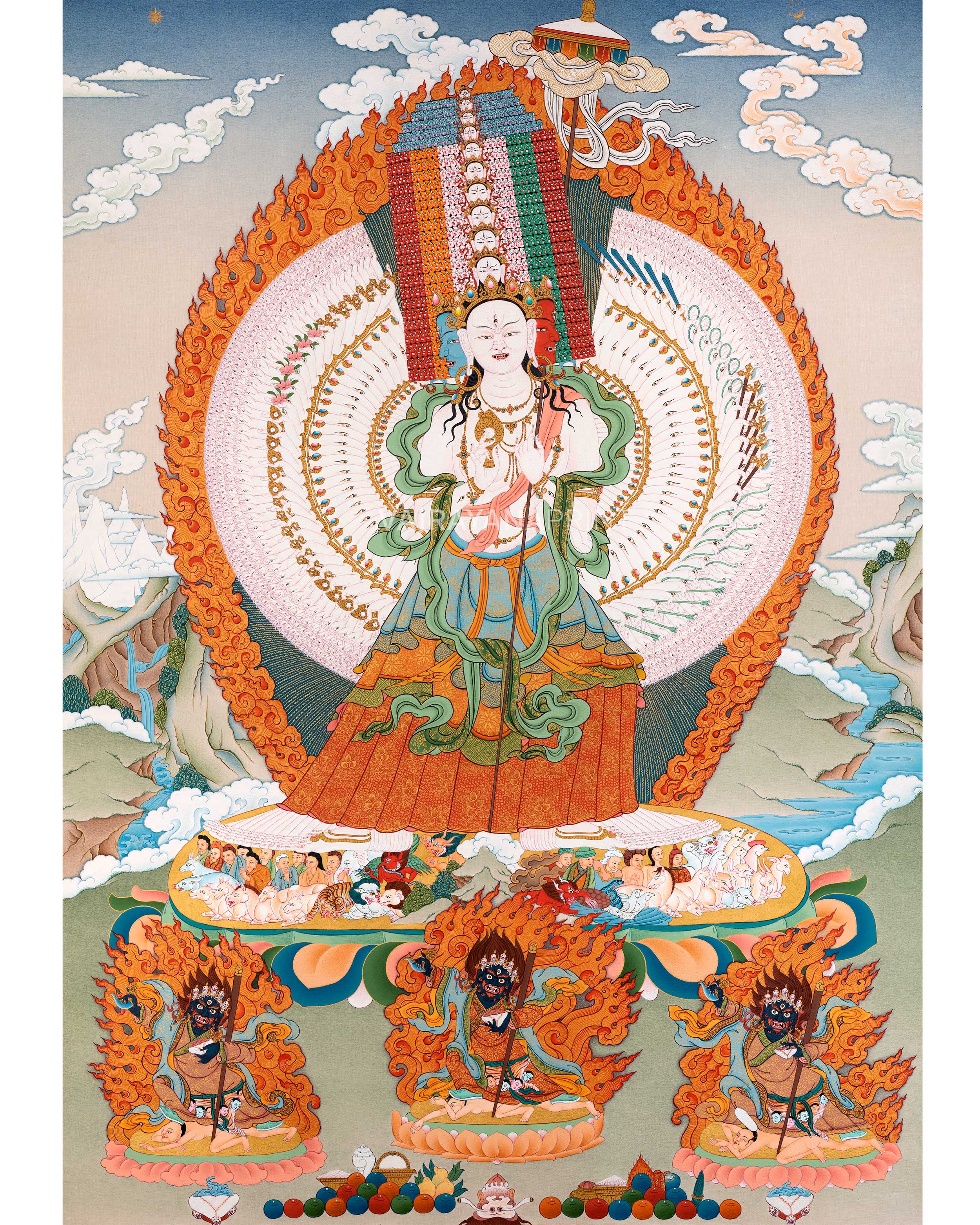 Sitatapatra White Umbrella Tara Thangka