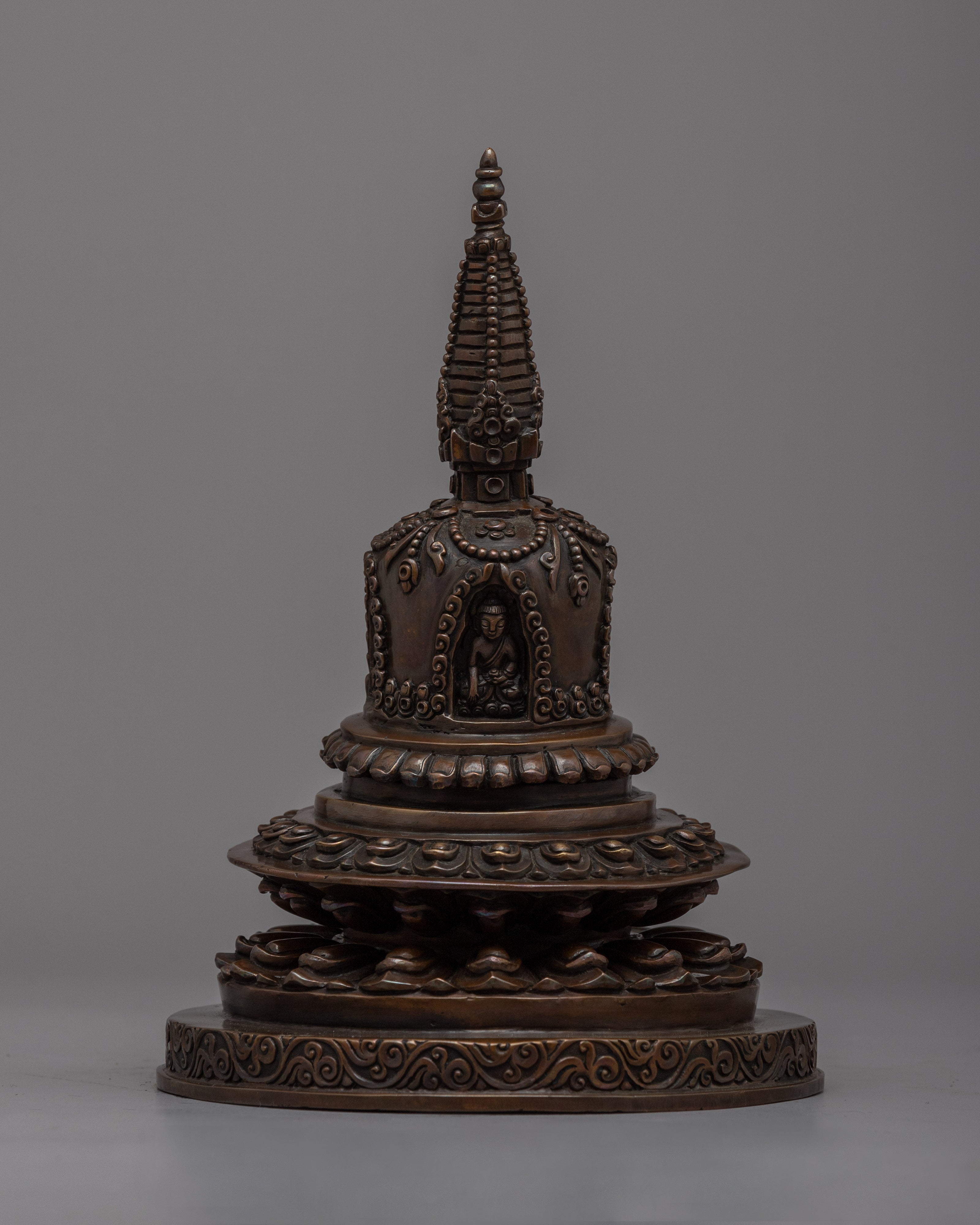 Oxidized Copper Stupa