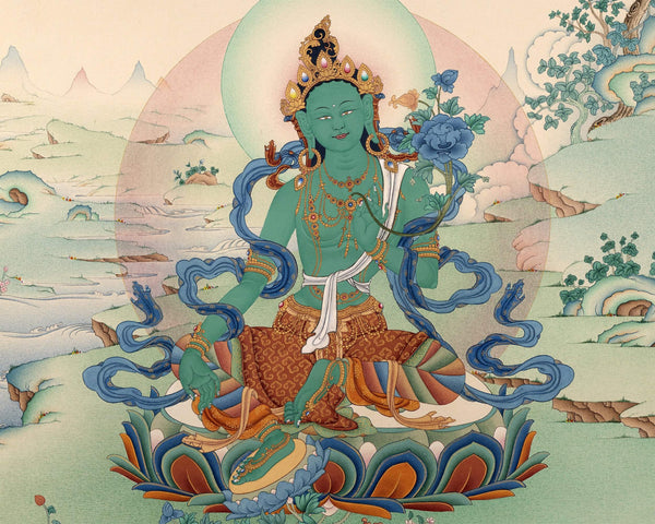 Green Tara Thangka