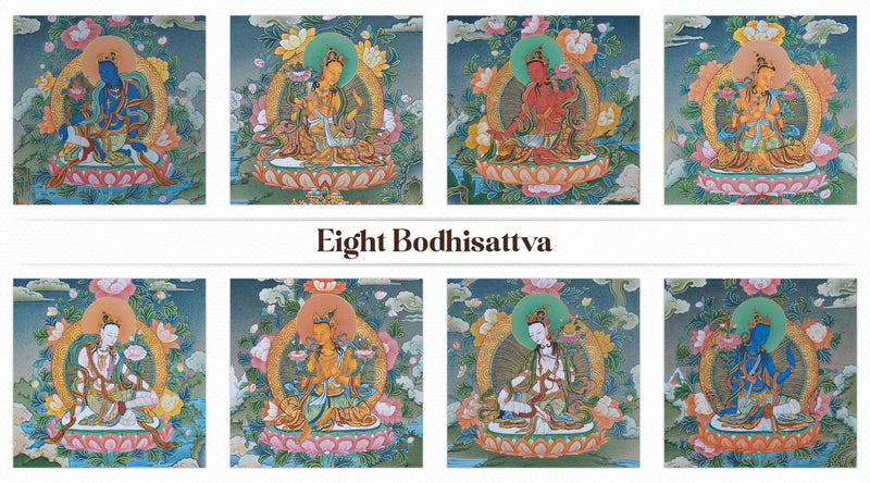 Eight Bodhisattvas: Delve into the Guardians of Vajrayana Buddhism