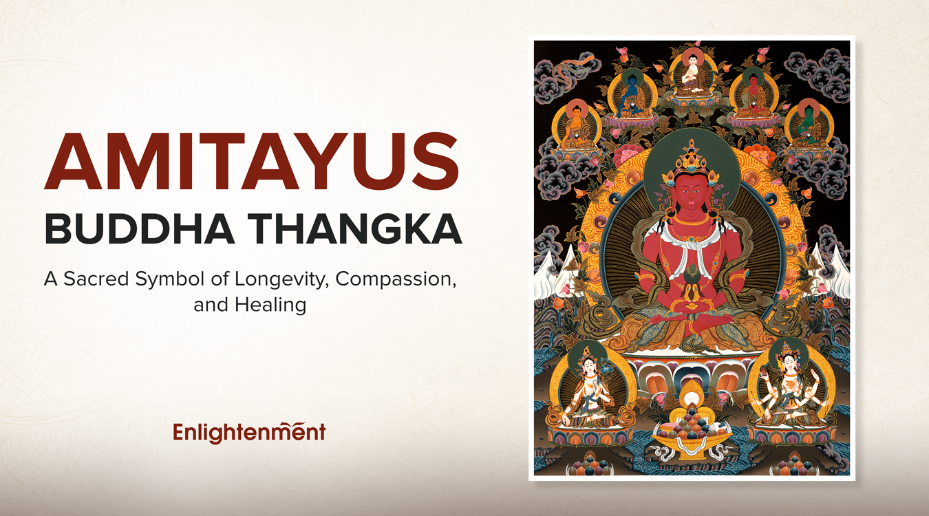 Amitayus Buddha Thangka: A Sacred Symbol of Longevity, and Compassion