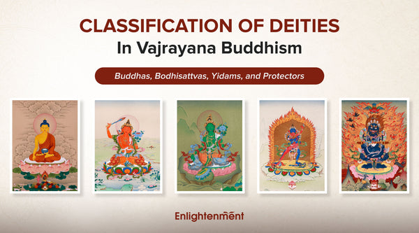 Classification of Deities in Vajrayana Buddhism: Buddhas, Bodhisattvas, Yidams, and Protectors