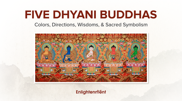 Five Dhyani Buddhas: Colors, Directions, Wisdoms, and Sacred Symbolism