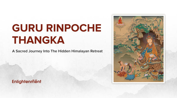 Guru Rinpoche Thangka: A Sacred Journey Into the Hidden Himalayan Retreat