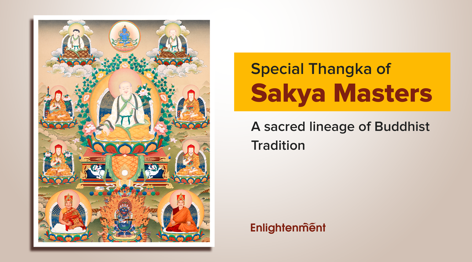 Special Thangka of Sakya Masters: A Sacred Lineage of Buddhist Tradition