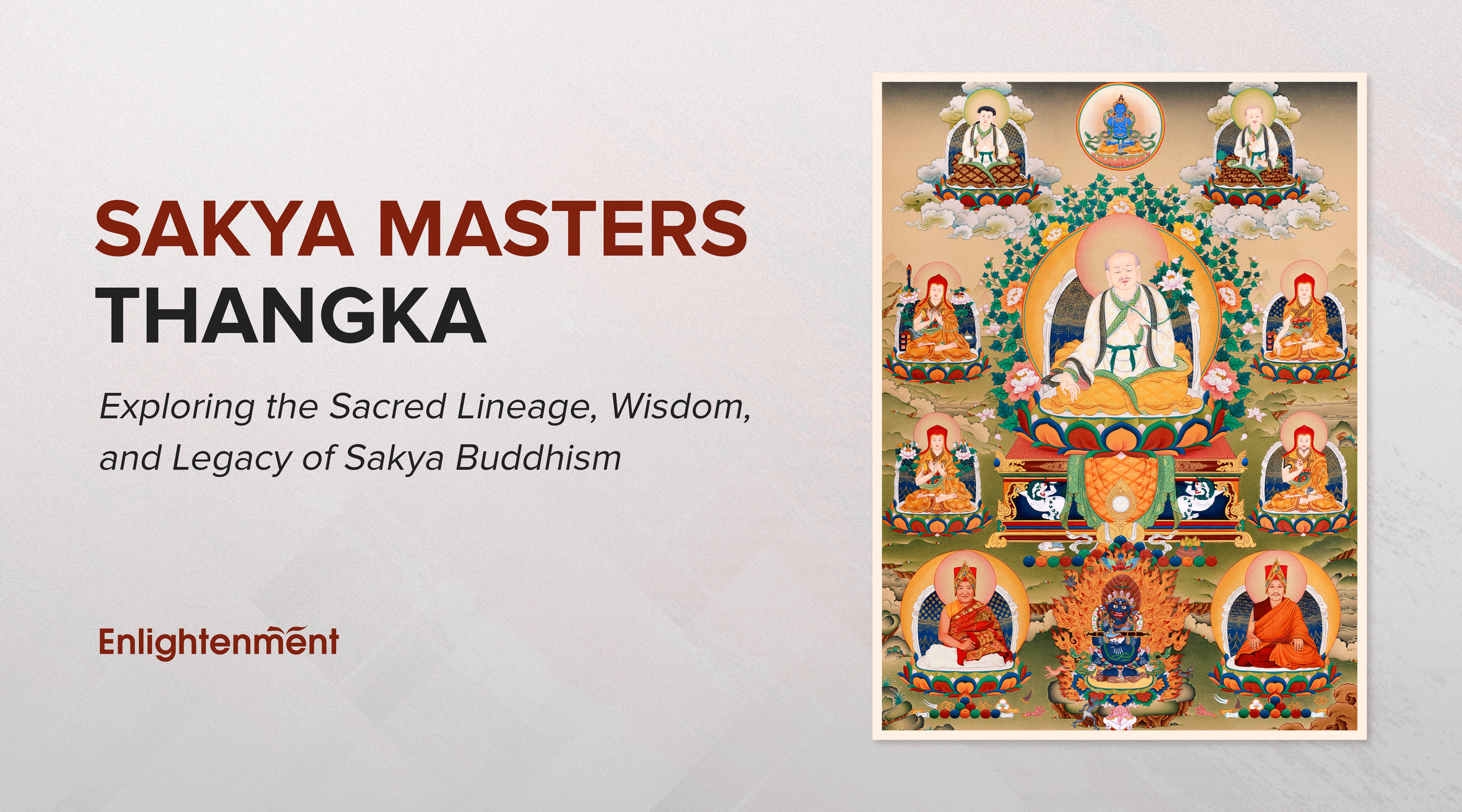 Sakya Masters Thangka: Exploring the Sacred Lineage, Wisdom, and Legacy of Sakya Buddhism