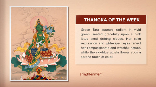 Green Tara Thangka: A Radiant Presence of Protection, and Swift Blessings