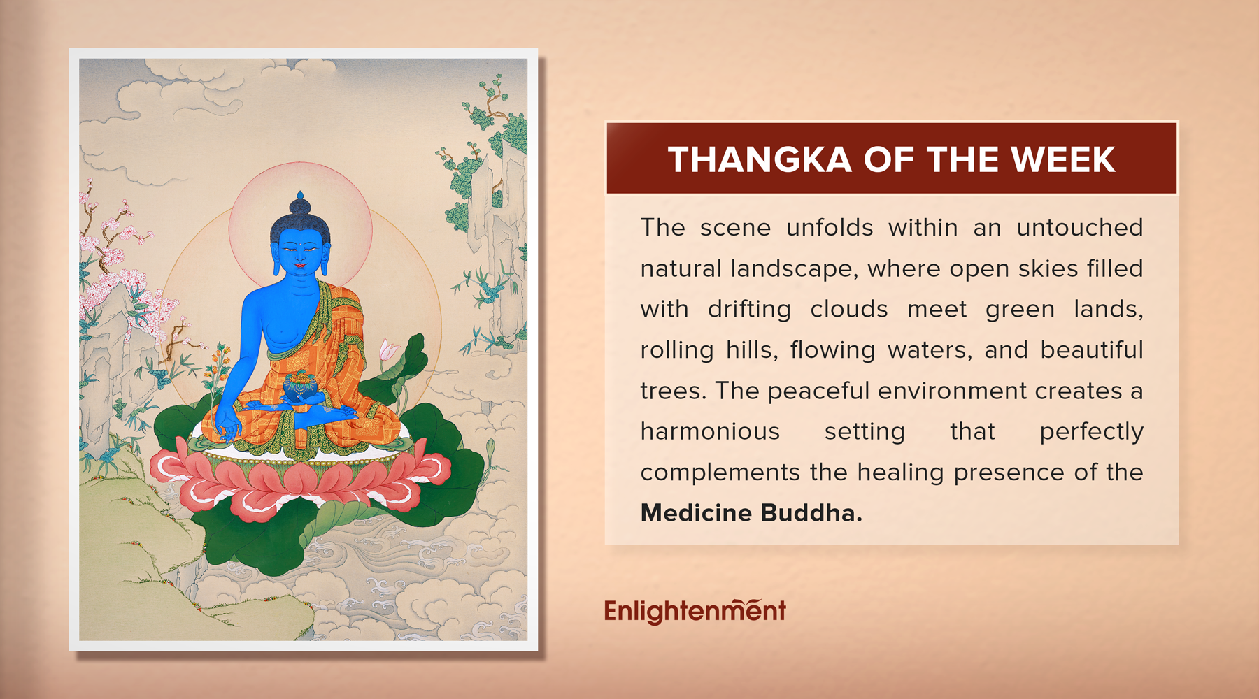 Medicine Buddha Thangka: A Sacred Presence of Healing, Peace, and Inner Balance
