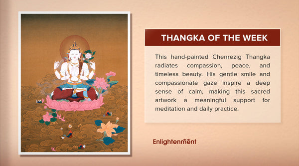 Hand-Painted Chenrezig Thangka: Beauty, Symbolism & Craftsmanship