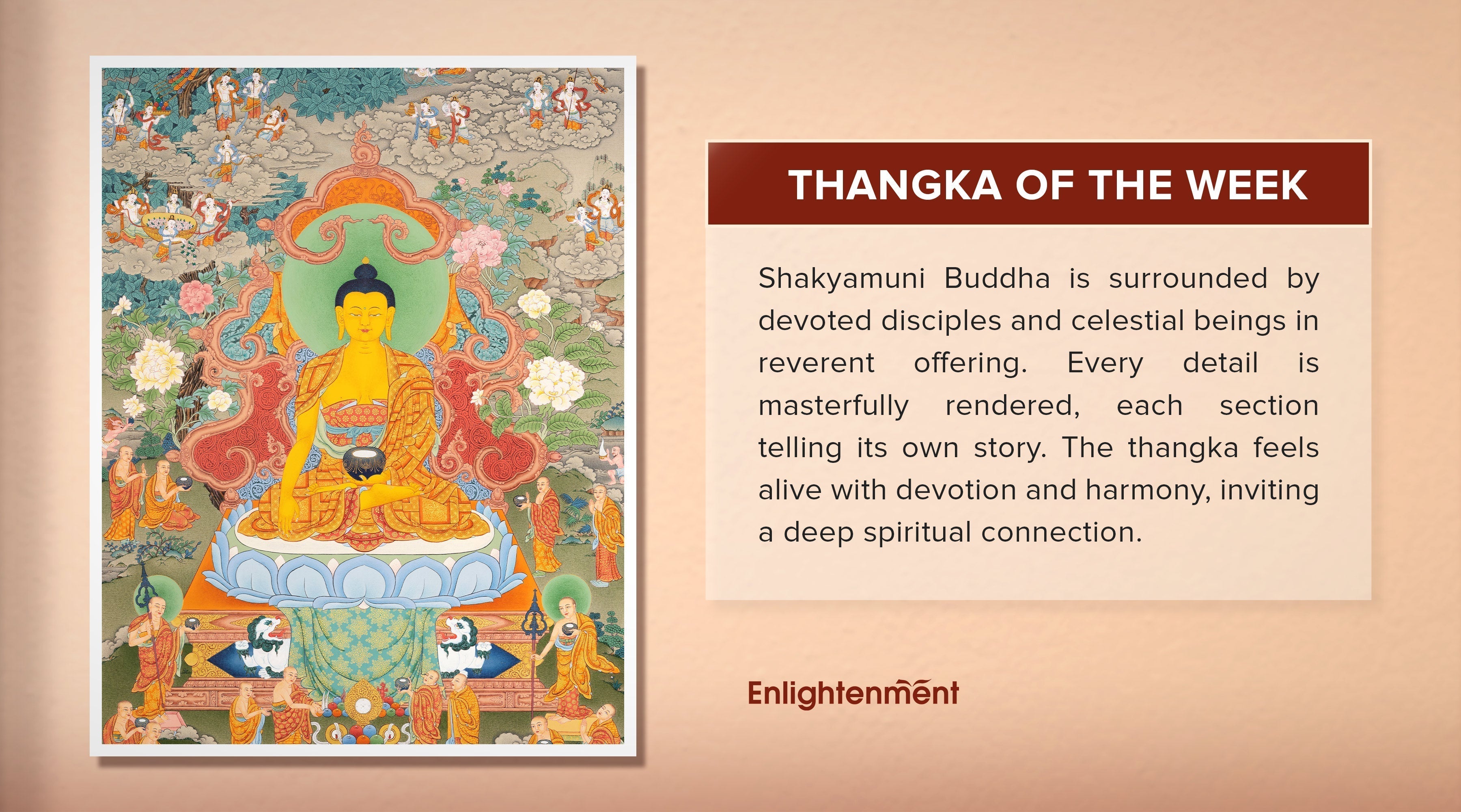 Shakyamuni Buddha Thangka: Peace and Devotion