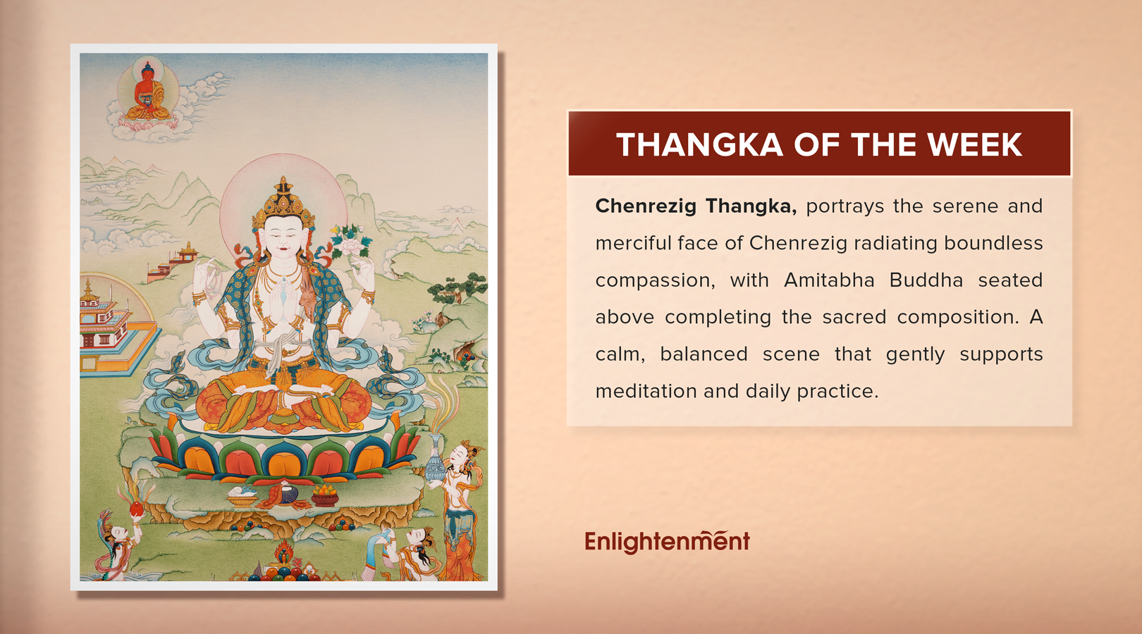 Chenrezig: The Buddha of Compassion | A Spiritual Journey Through Thangka Art