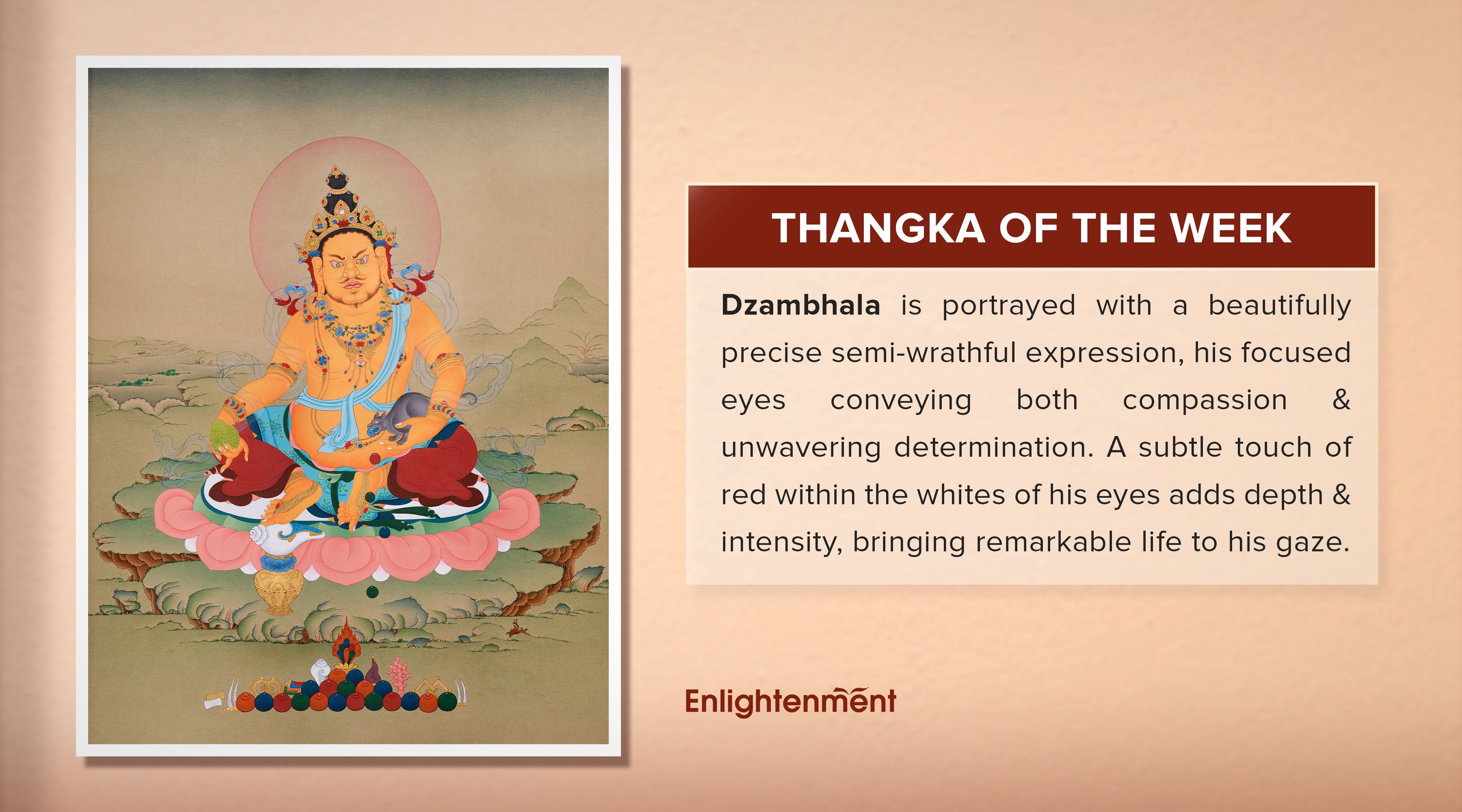 Dzambhala Thangka: A Majestic Symbol of Prosperity, Generosity, and Spiritual Abundance