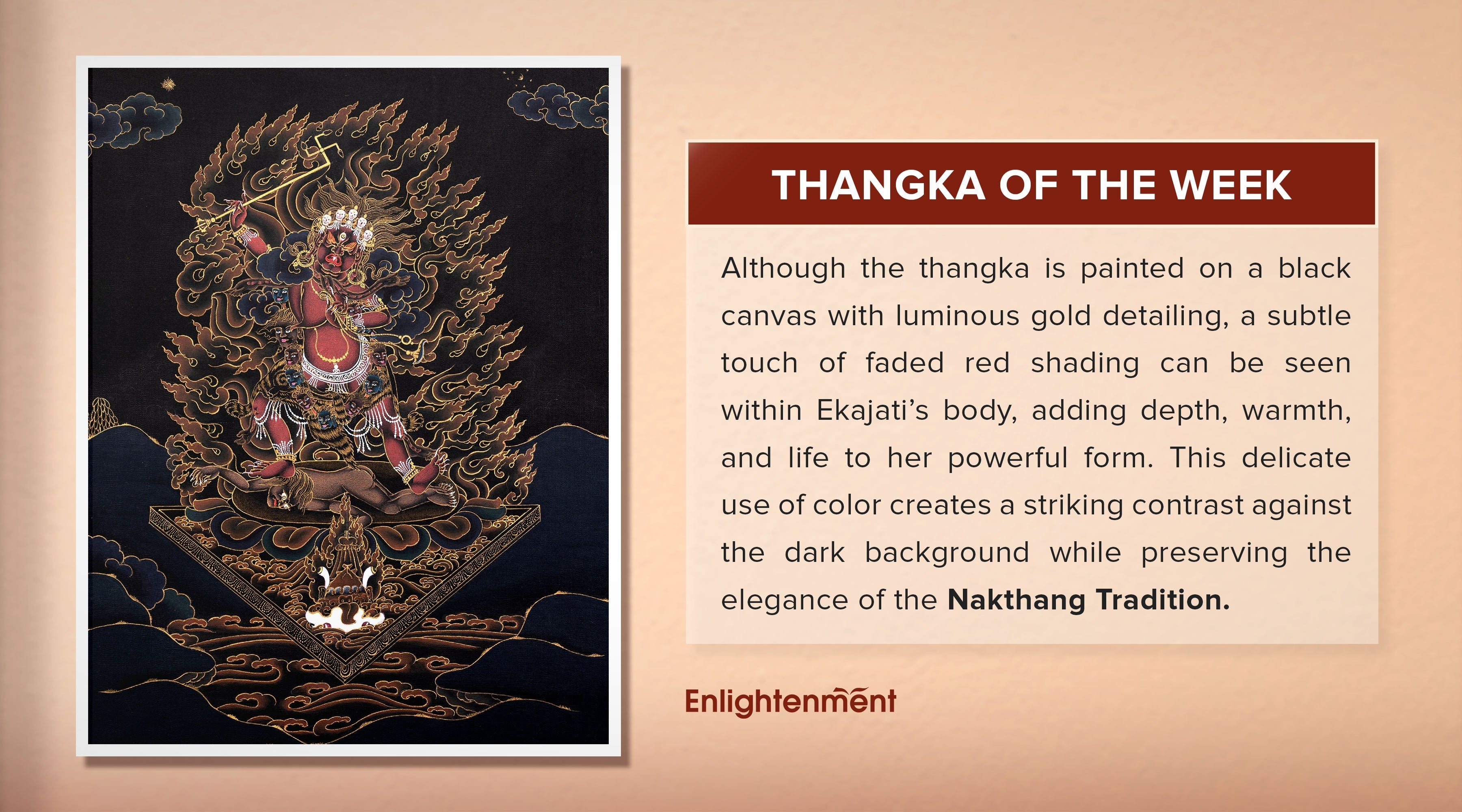 Ekajati Nakthang Thangka | The Fierce Protector Hidden Within Sacred Stillness
