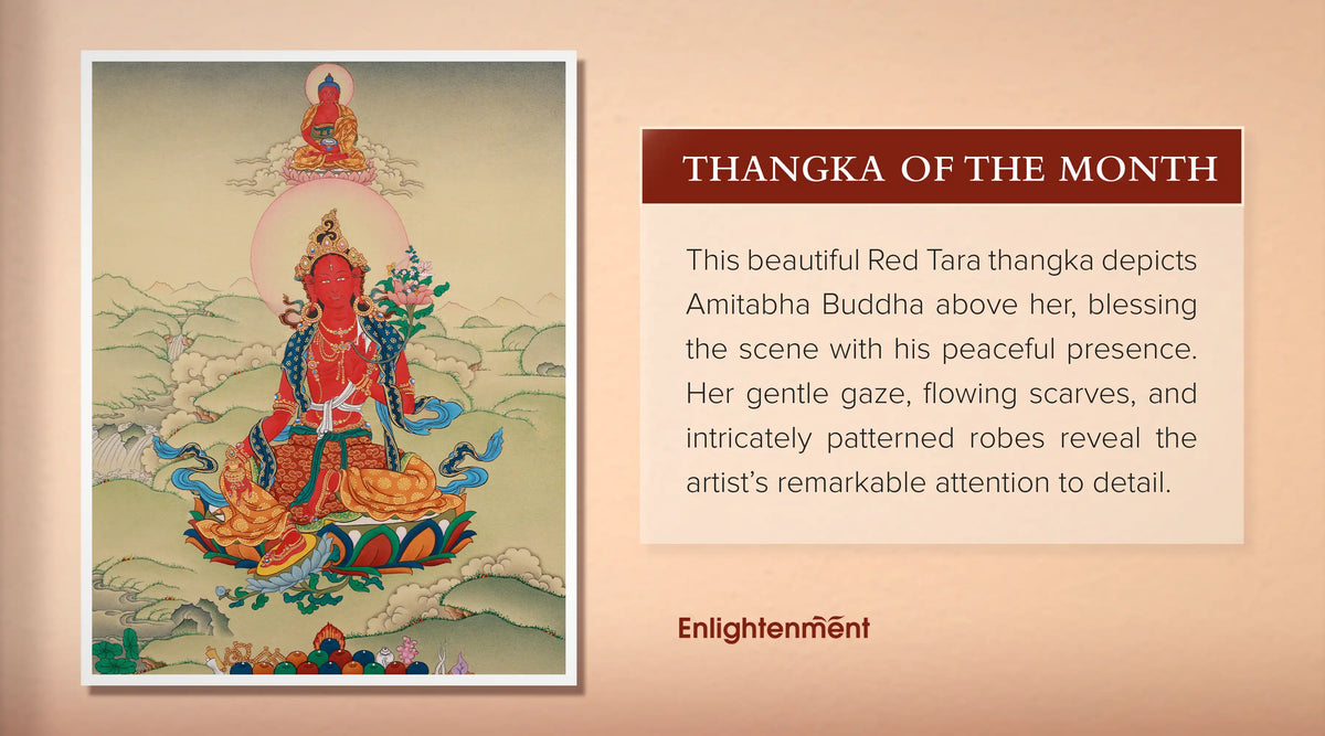 Red Tara Thangka: A Radiant Expression of Compassion, Wisdom, and Sacred Beauty