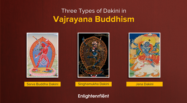 Three Types of Dakini in Vajrayana Buddhism: Sarva Buddha Dakini, Singhamukha Dakini, and Jana Dakini