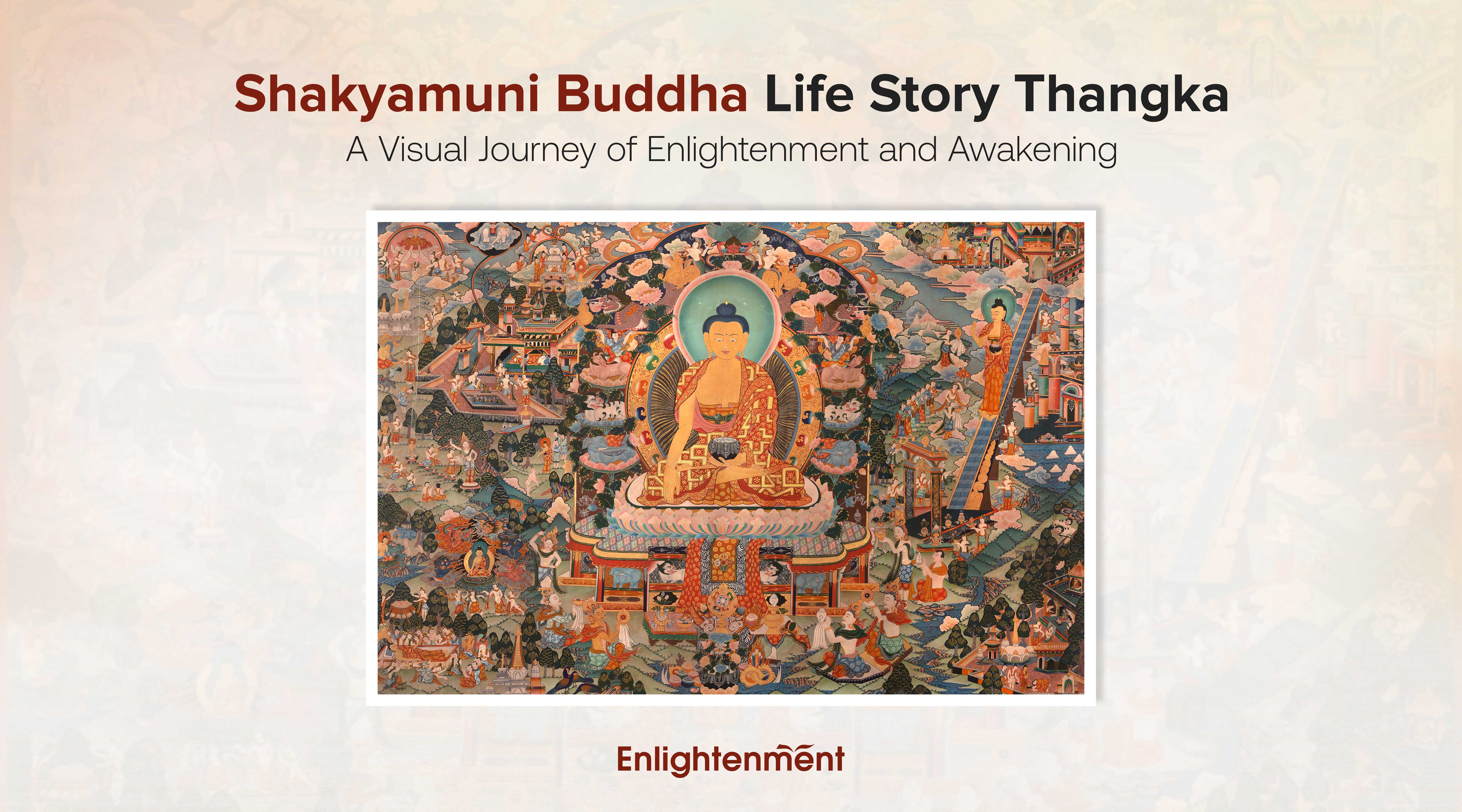 Shakyamuni Buddha Life Story Thangka: A Visual Journey of Enlightenment and Awakening