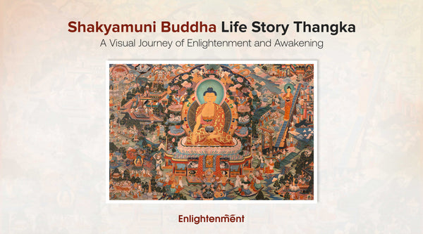 Shakyamuni Buddha Life Story Thangka: A Visual Journey of Enlightenment and Awakening