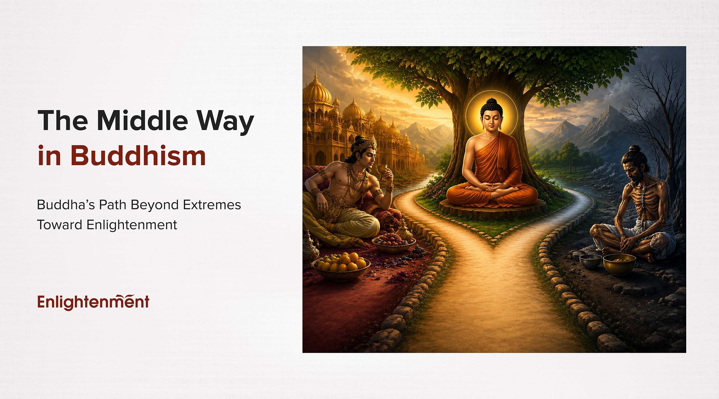 The Middle Way in Buddhism: Buddha’s Path Beyond Extremes Toward Enlightenment
