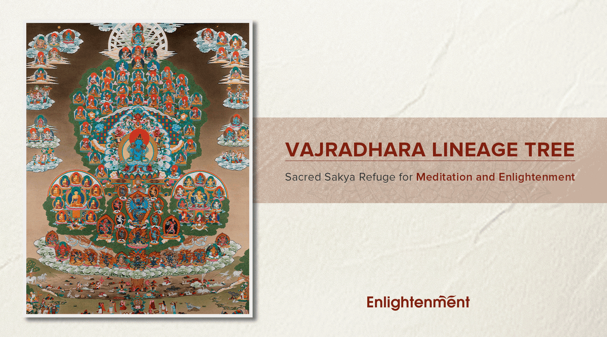 Vajradhara Lineage Tree : Sacred Sakya Refuge for Meditation and Enlig